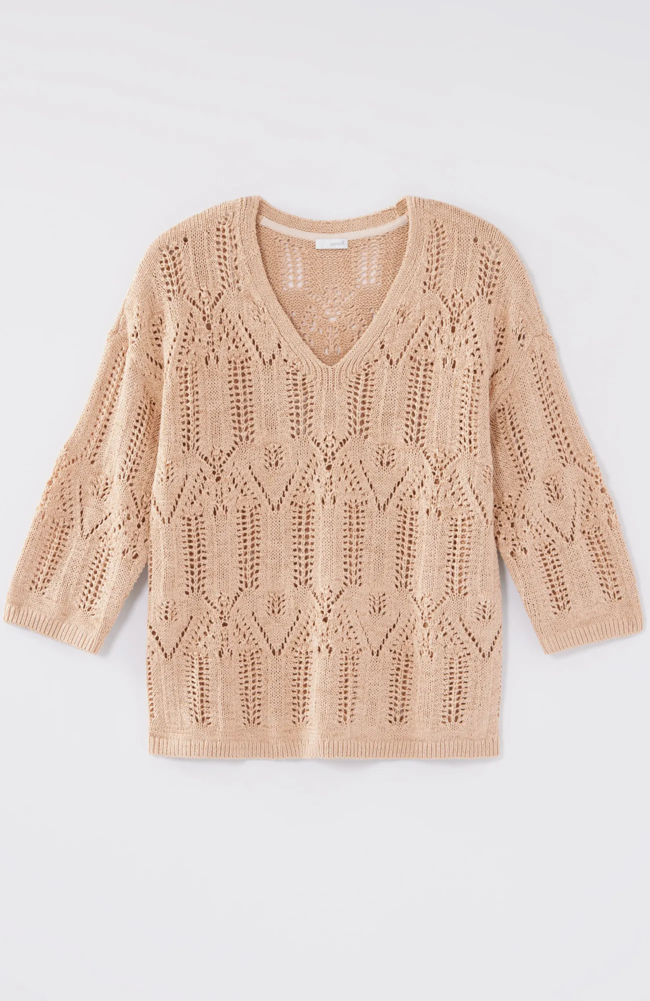 J.Jill Pure Jill Open-Textured V-Neck Sweater Sale