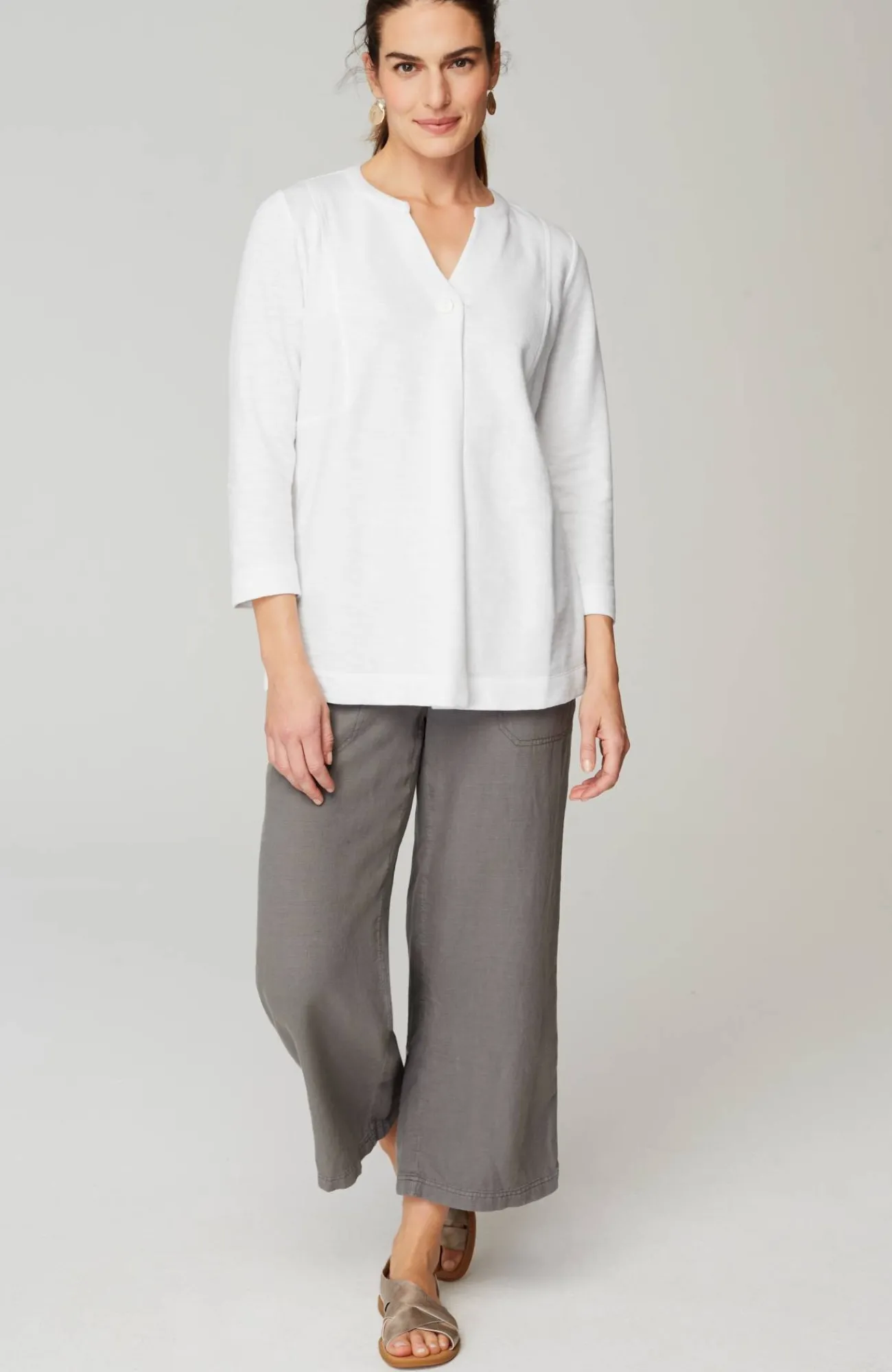 J.Jill Pure Jill Organically Grown Cotton Buttoned Top Online