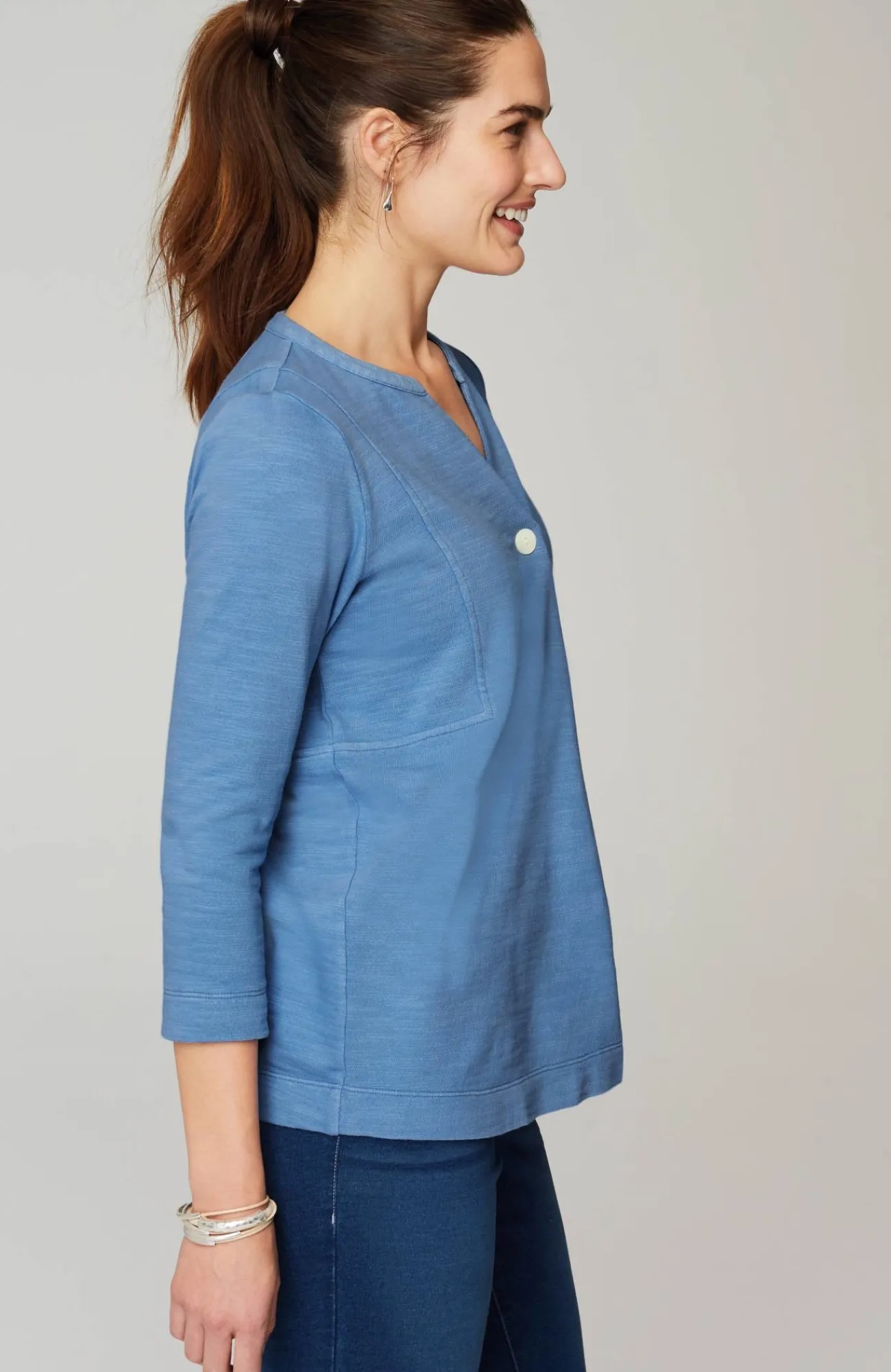J.Jill Pure Jill Organically Grown Cotton Buttoned Top Online