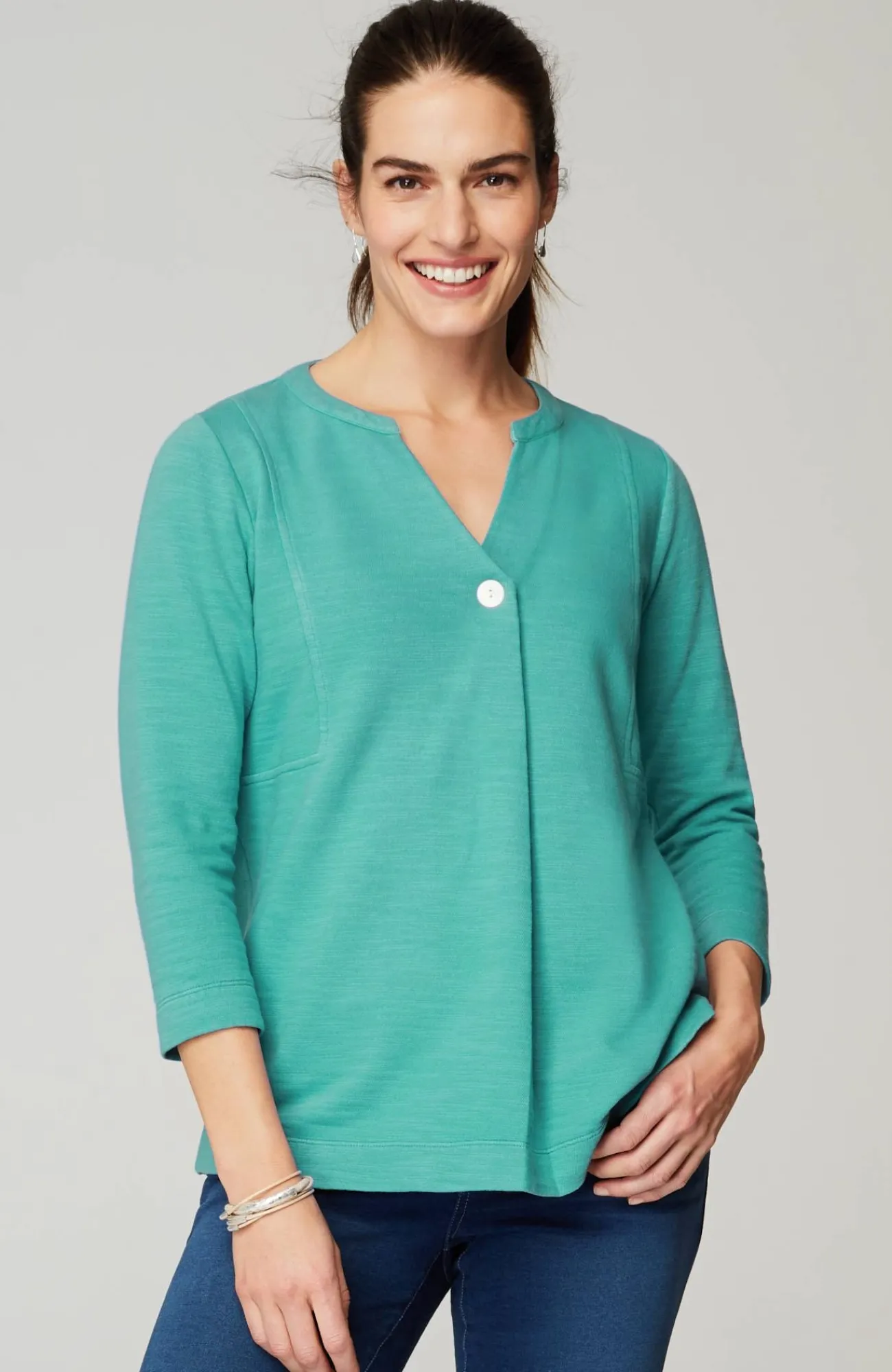 J.Jill Pure Jill Organically Grown Cotton Buttoned Top Online