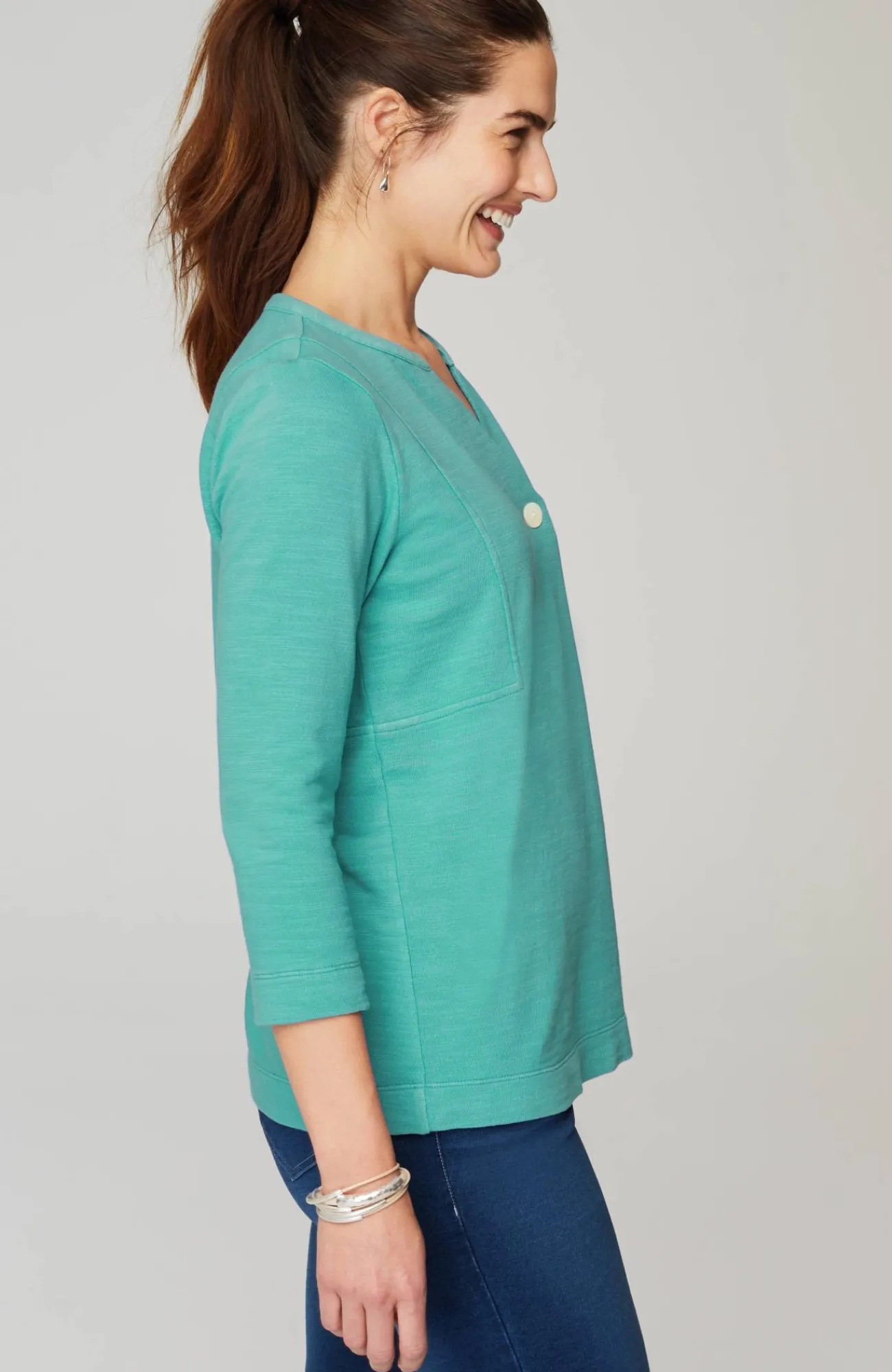 J.Jill Pure Jill Organically Grown Cotton Buttoned Top Online