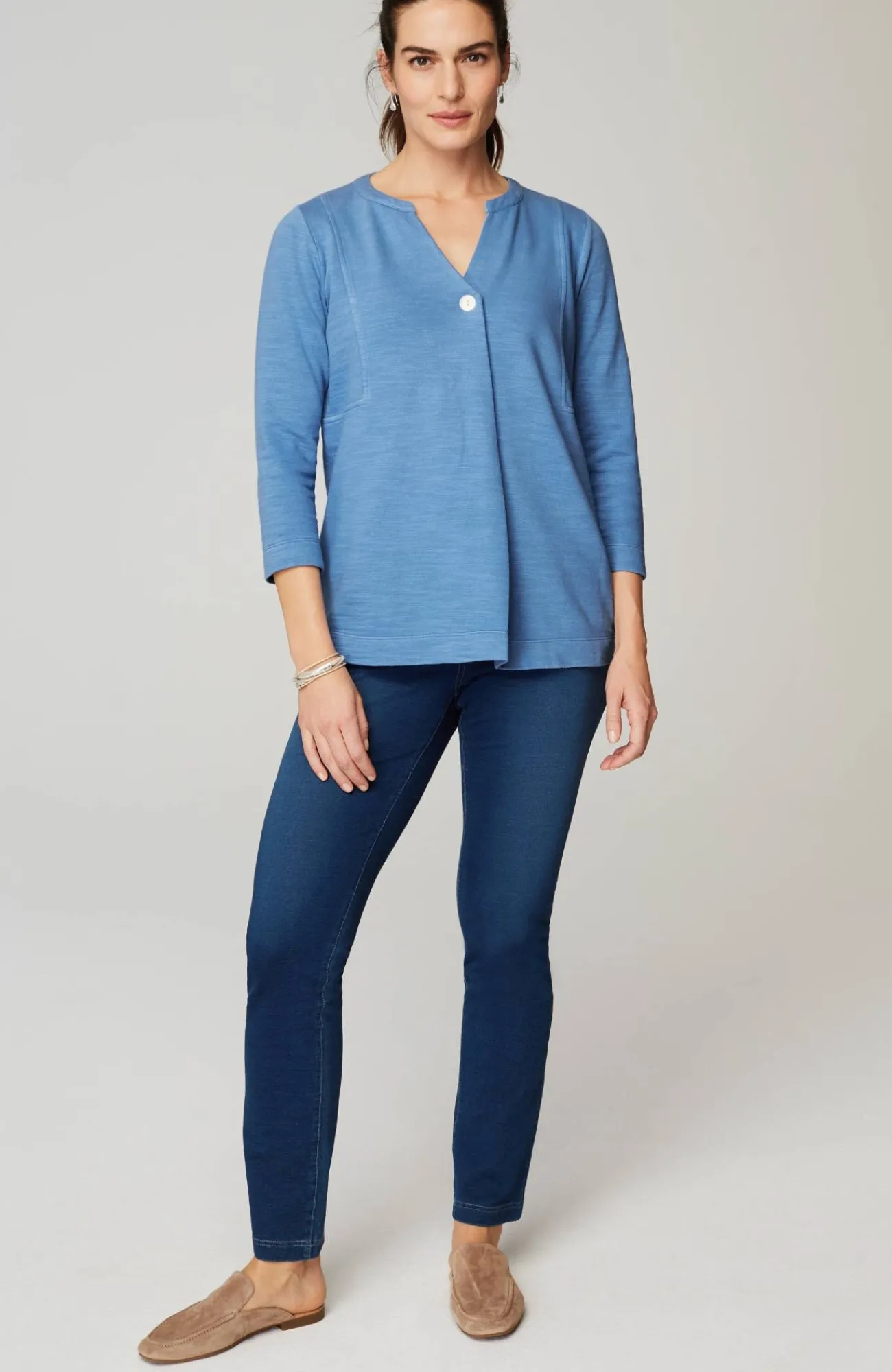 J.Jill Pure Jill Organically Grown Cotton Buttoned Top Online