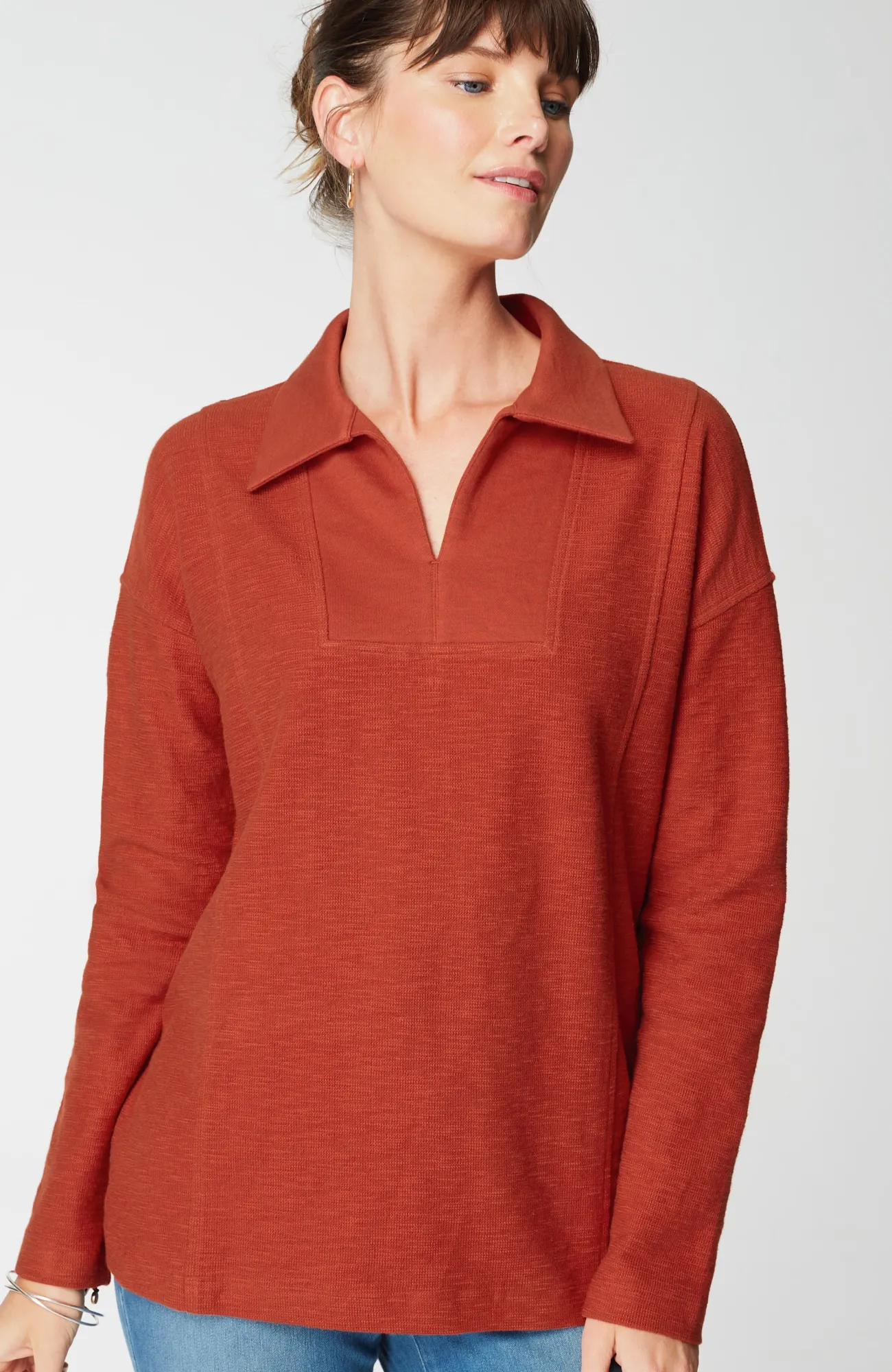 J.Jill Pure Jill Organically Grown Cotton Top Fashion