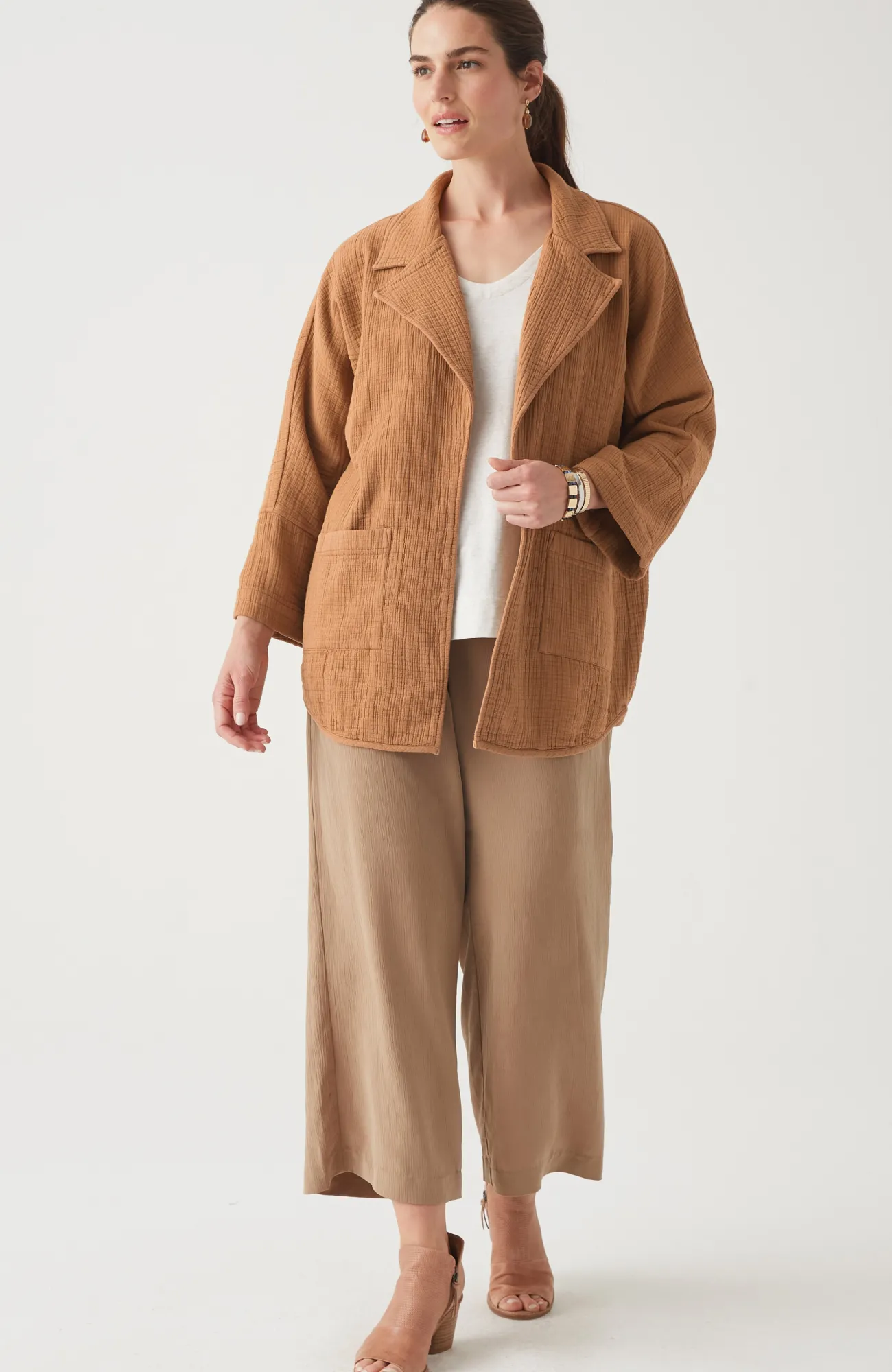 J.Jill Pure Jill Relaxed Gauze Blazer Best