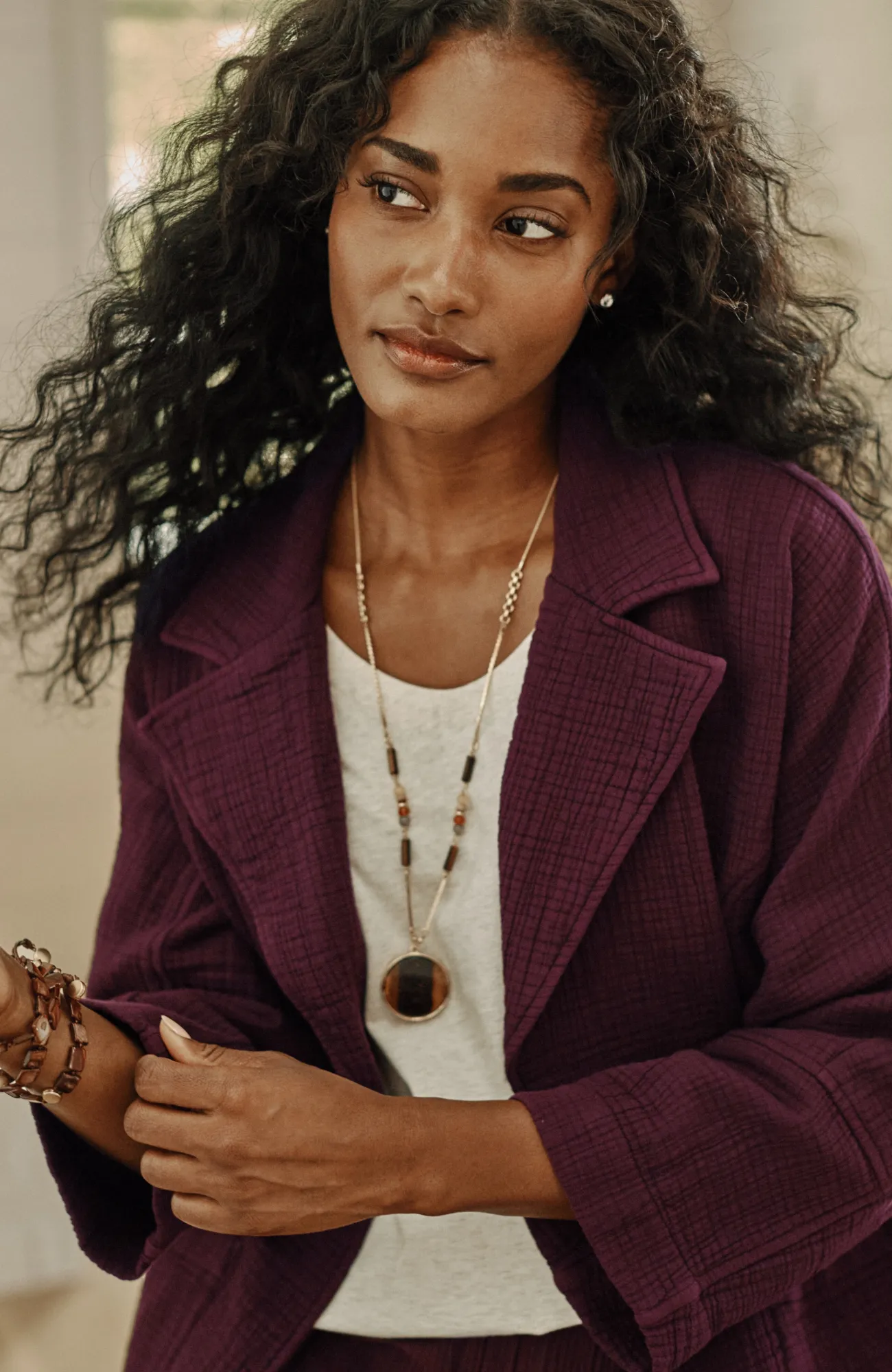 J.Jill Pure Jill Relaxed Gauze Blazer Best
