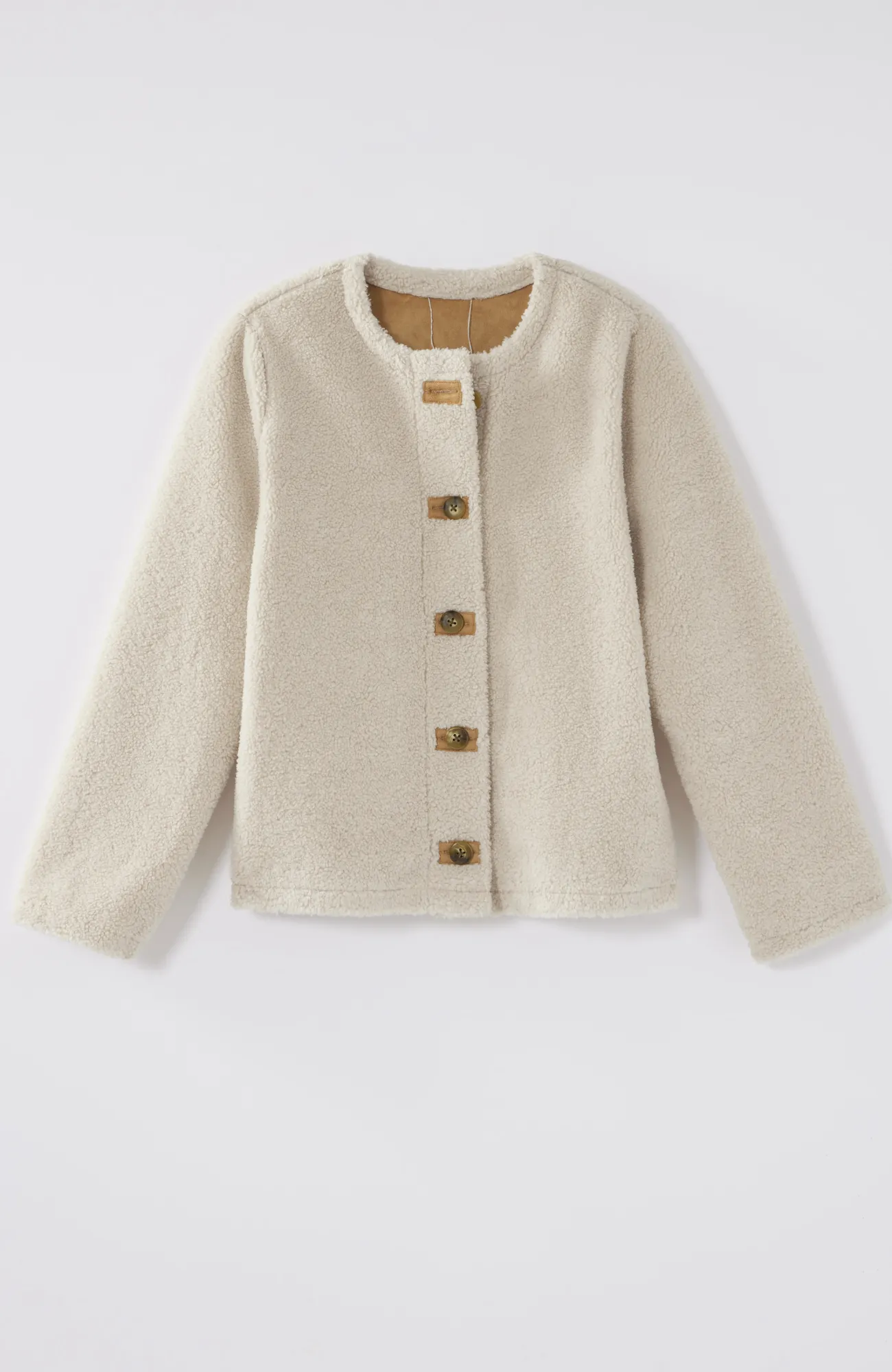 J.Jill Pure Jill Reversible Teddy Jacket Oatmeal/camel Online