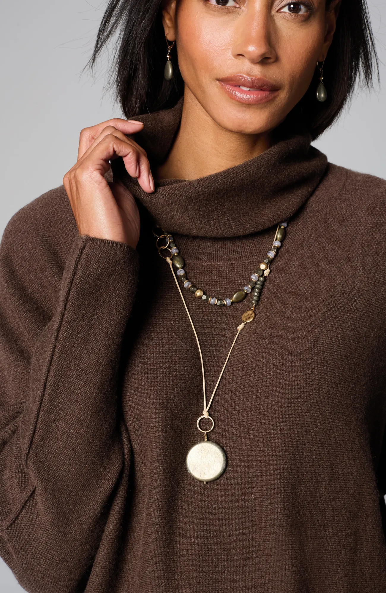 J.Jill Pure Jill Scrunch-Neck Recycled-Cashmere Sweater Online