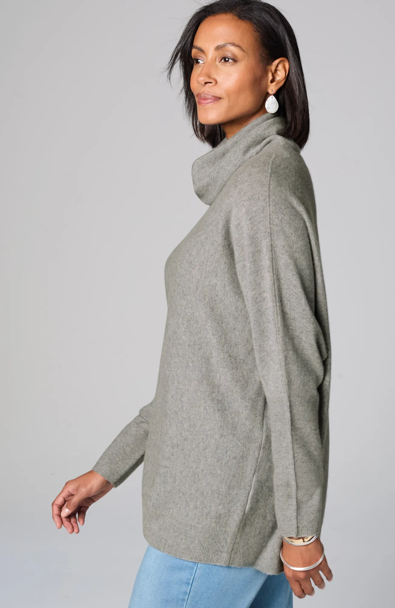 J.Jill Pure Jill Scrunch-Neck Recycled-Cashmere Sweater Online
