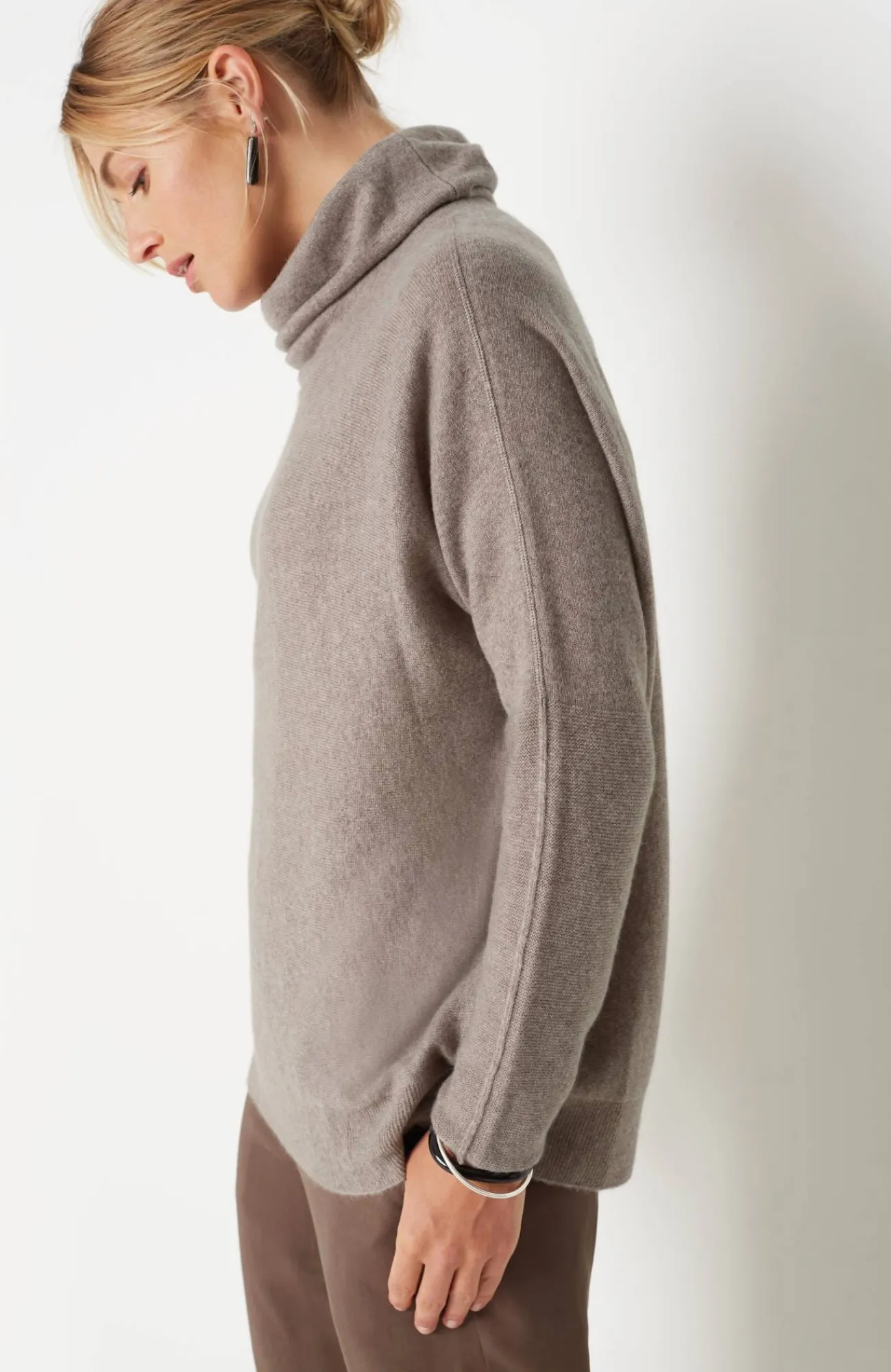 J.Jill Pure Jill Scrunch-Neck Recycled-Cashmere Sweater Online