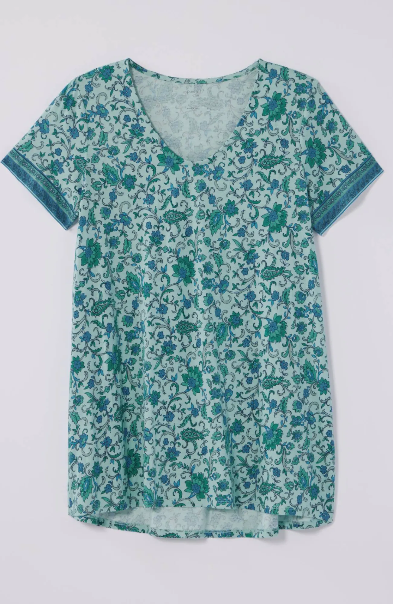 J.Jill Pure Jill Side-Slit Elliptical Tee Sale