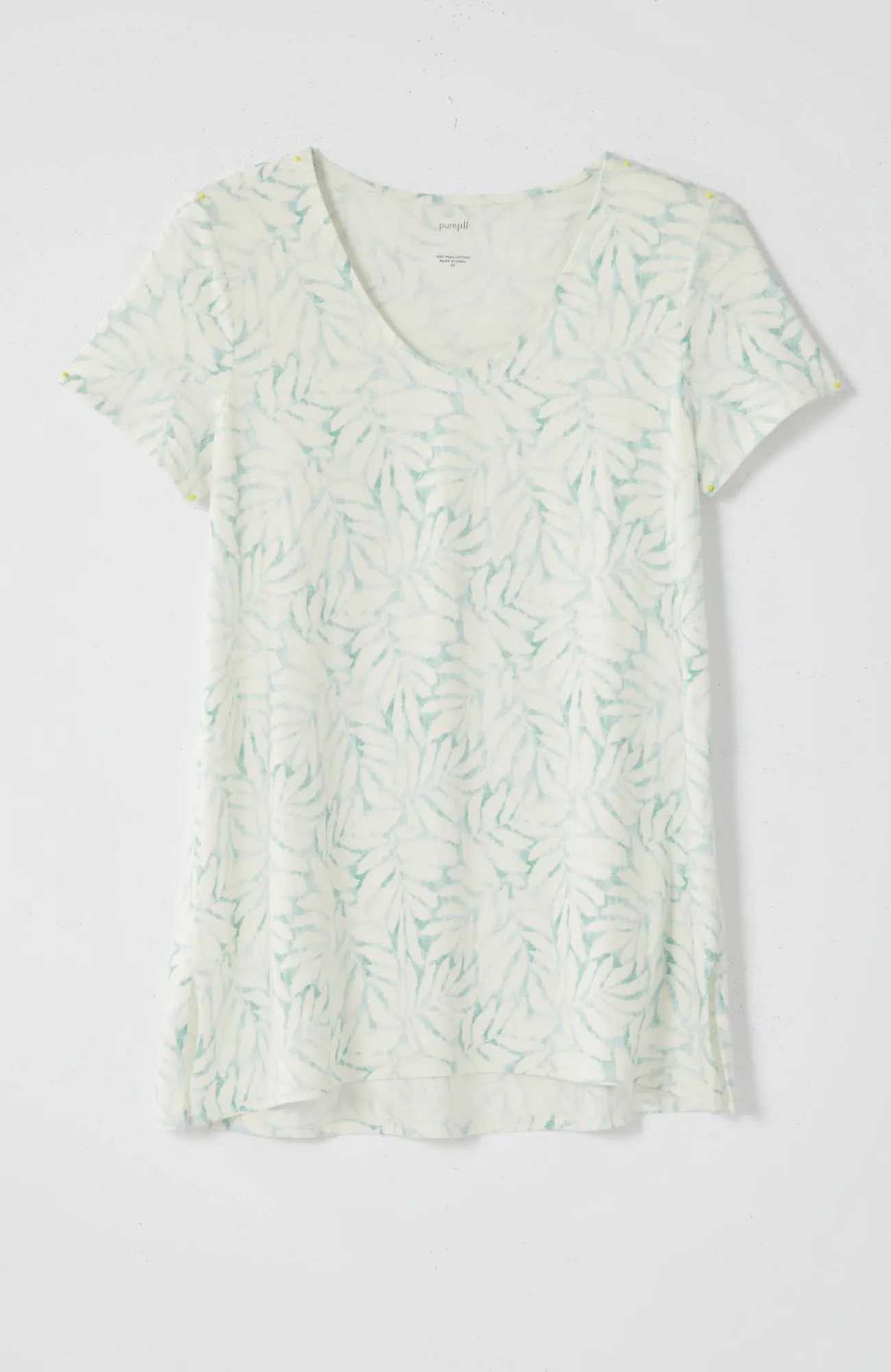 J.Jill Pure Jill Side-Slit Elliptical Tee Sale