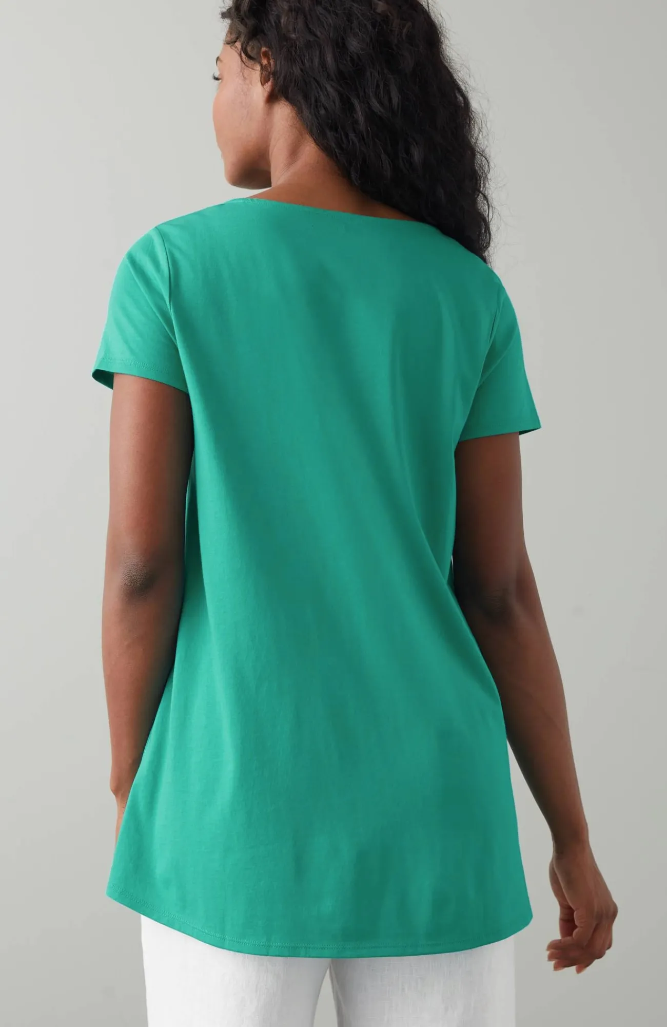 J.Jill Pure Jill Side-Slit Elliptical Tee Sale