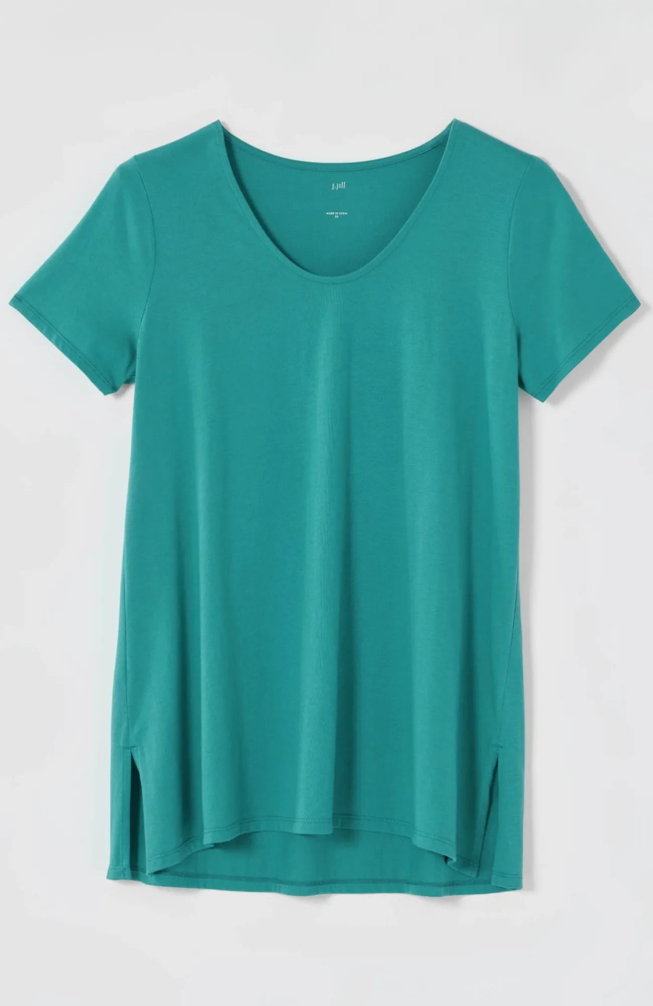 J.Jill Pure Jill Side-Slit Elliptical Tee Sale