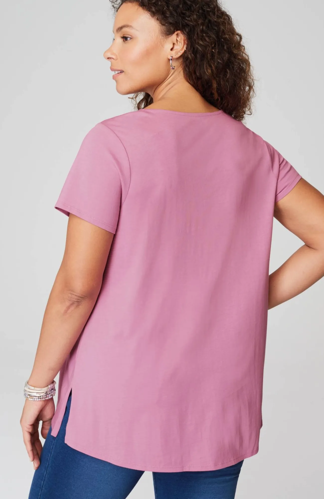 J.Jill Pure Jill Side-Slit Elliptical Tee Sale