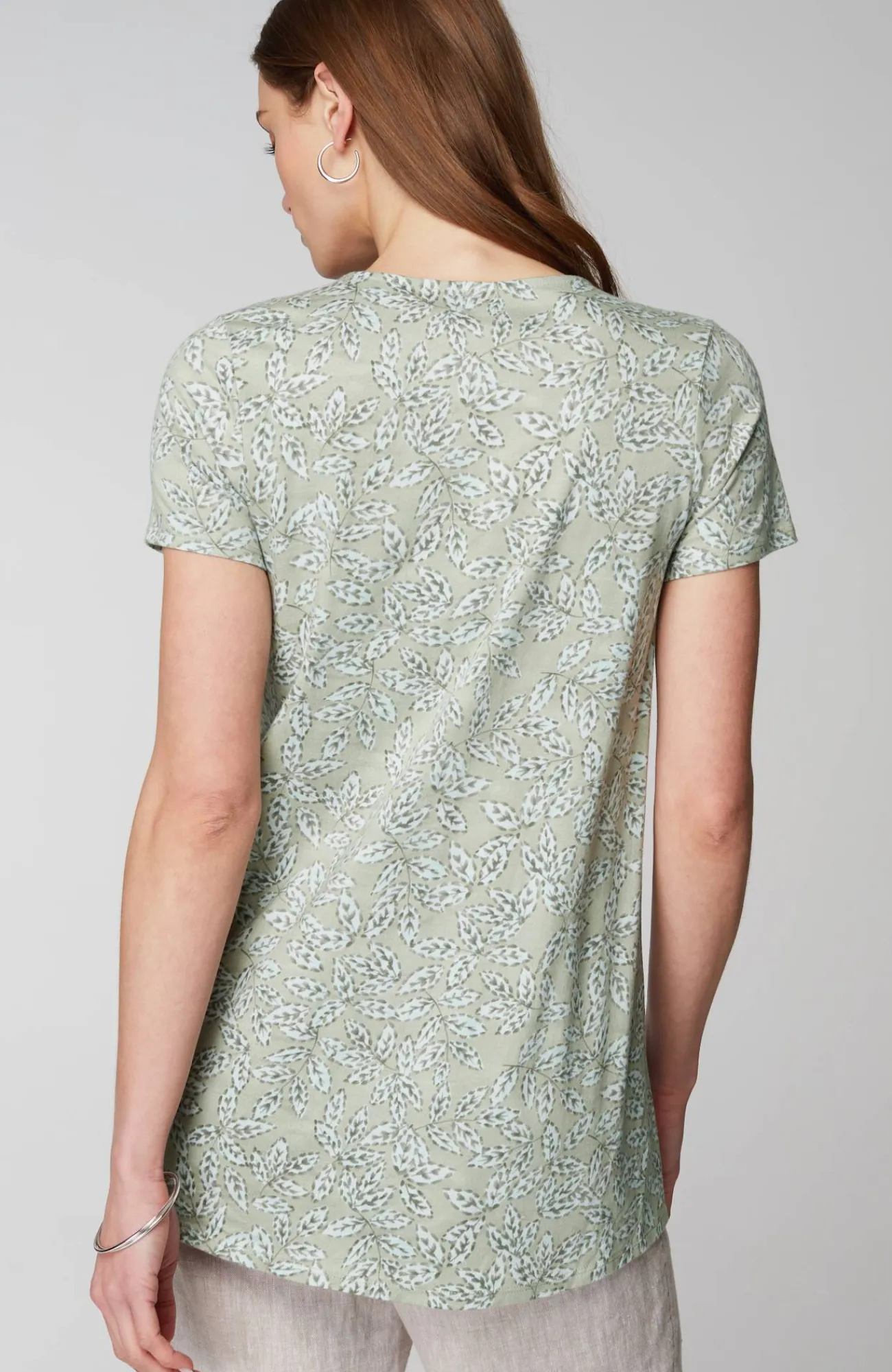 J.Jill Pure Jill Side-Slit Elliptical Tee Sale