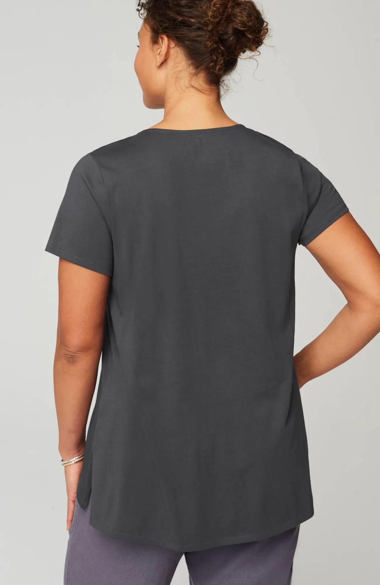 J.Jill Pure Jill Side-Slit Elliptical Tee Sale