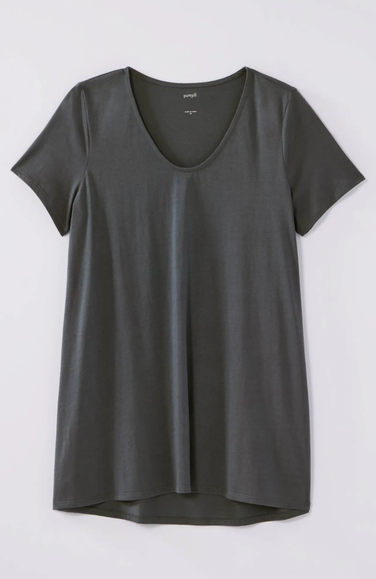J.Jill Pure Jill Side-Slit Elliptical Tee Sale