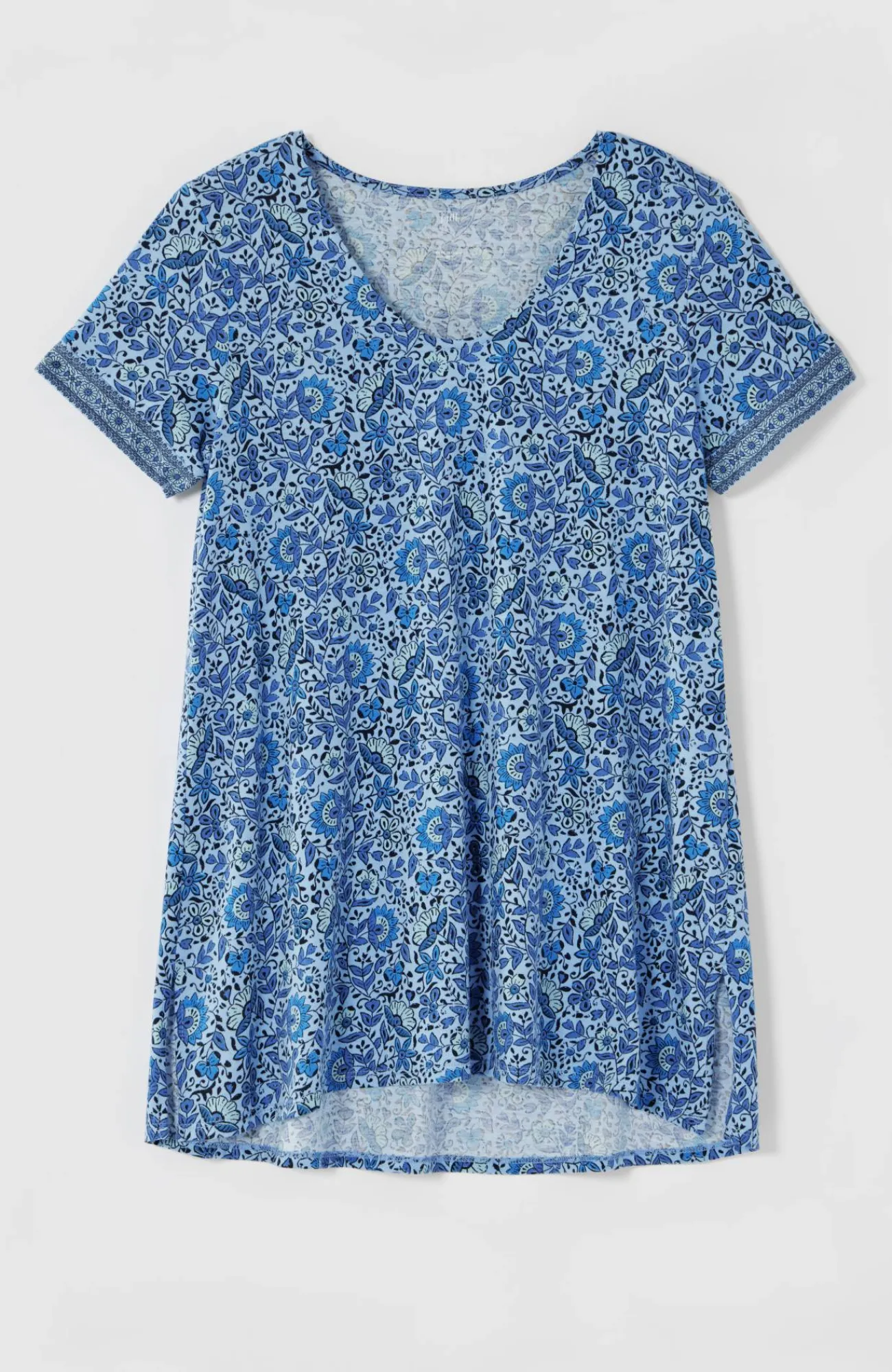 J.Jill Pure Jill Side-Slit Elliptical Tee Sale