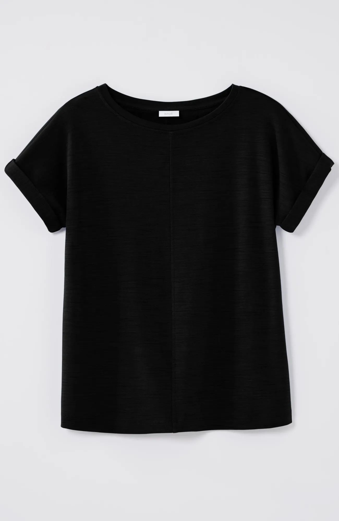 J.Jill Pure Jill Slub Boat-Neck Tee Flash Sale