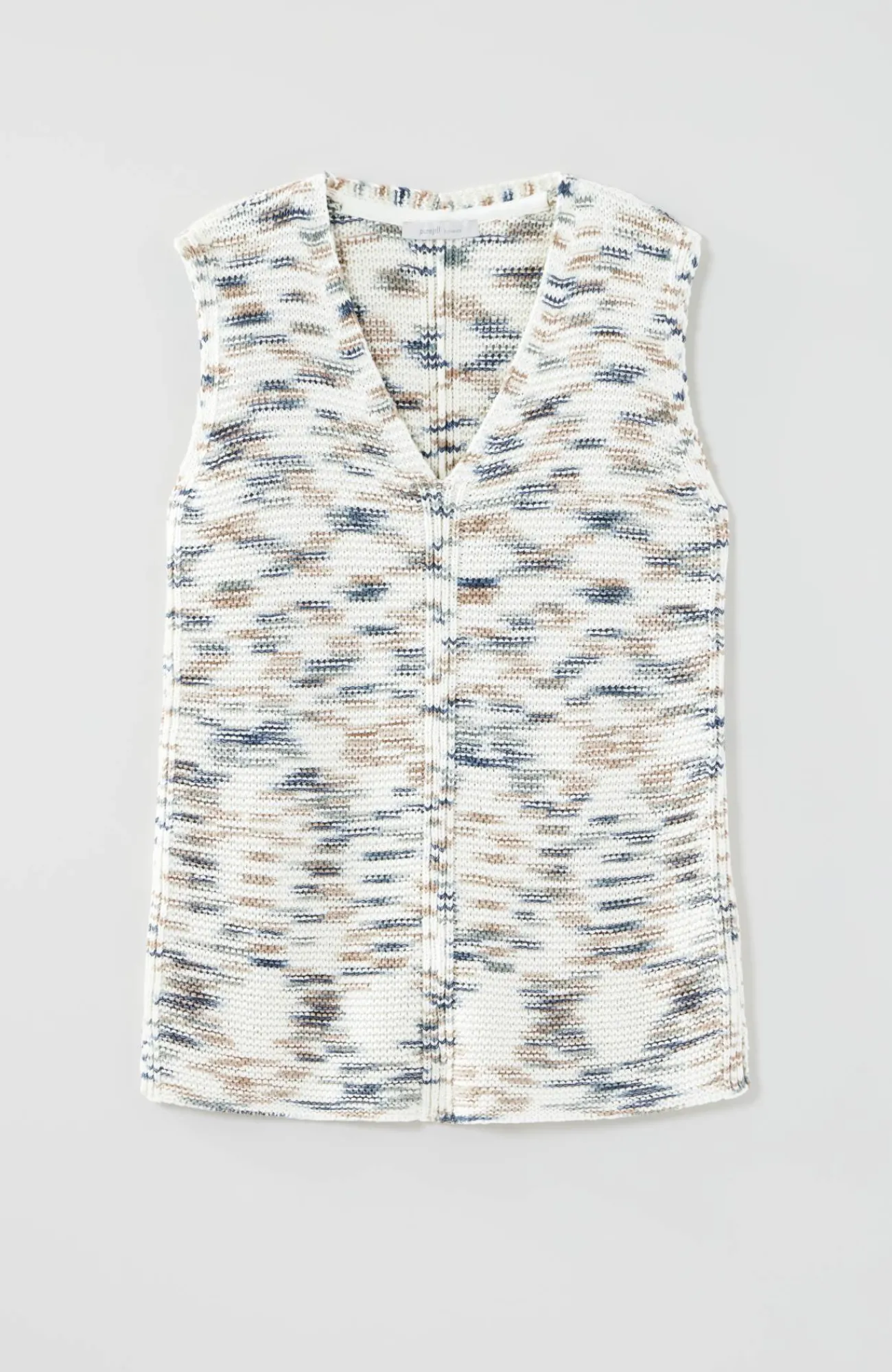 J.Jill Pure Jill Space-Dye Sleeveless Sweater Cream Multi Online