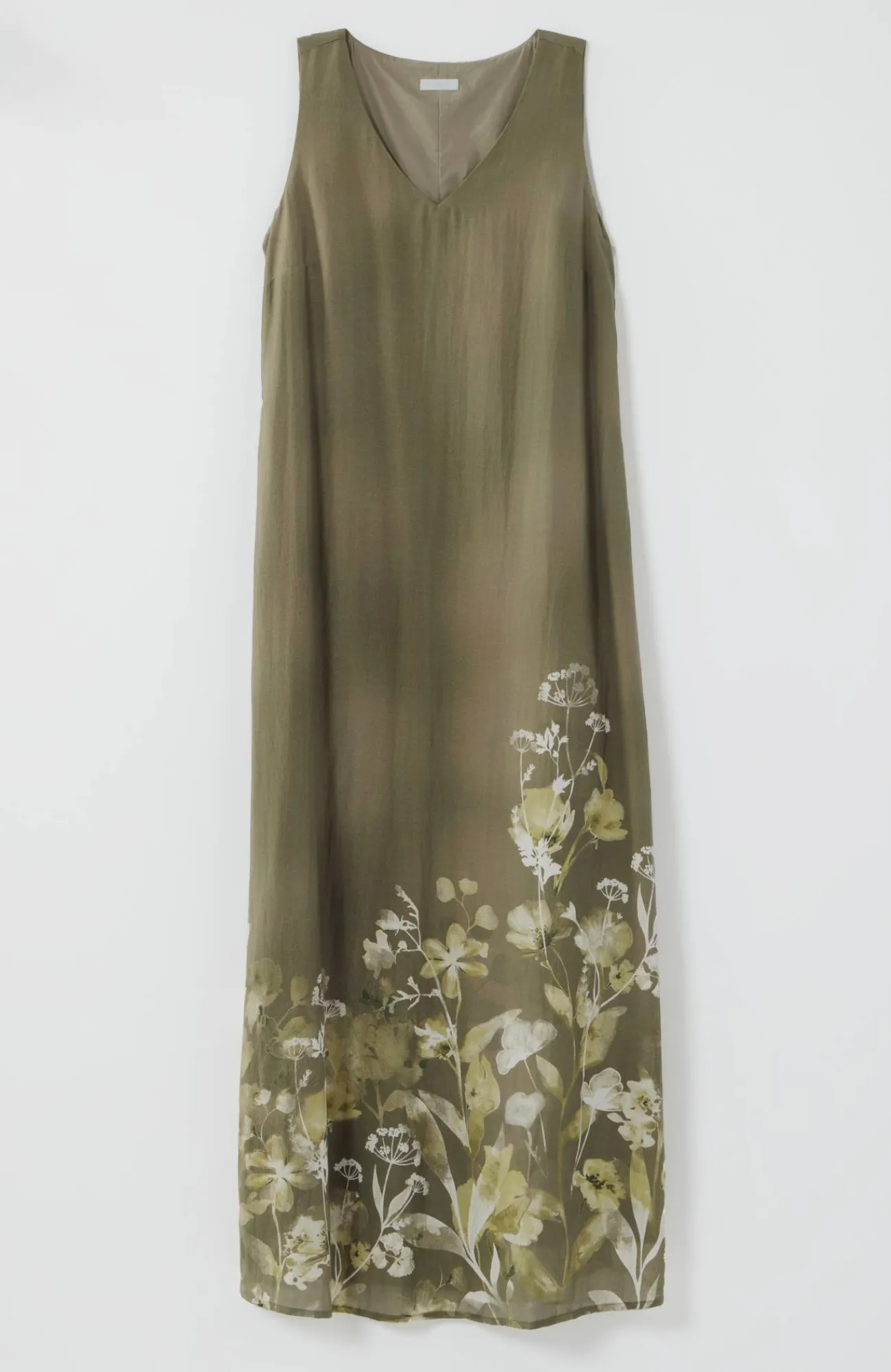 J.Jill Pure Jill Wildflowers Dress Thyme Pristine Floral Outlet