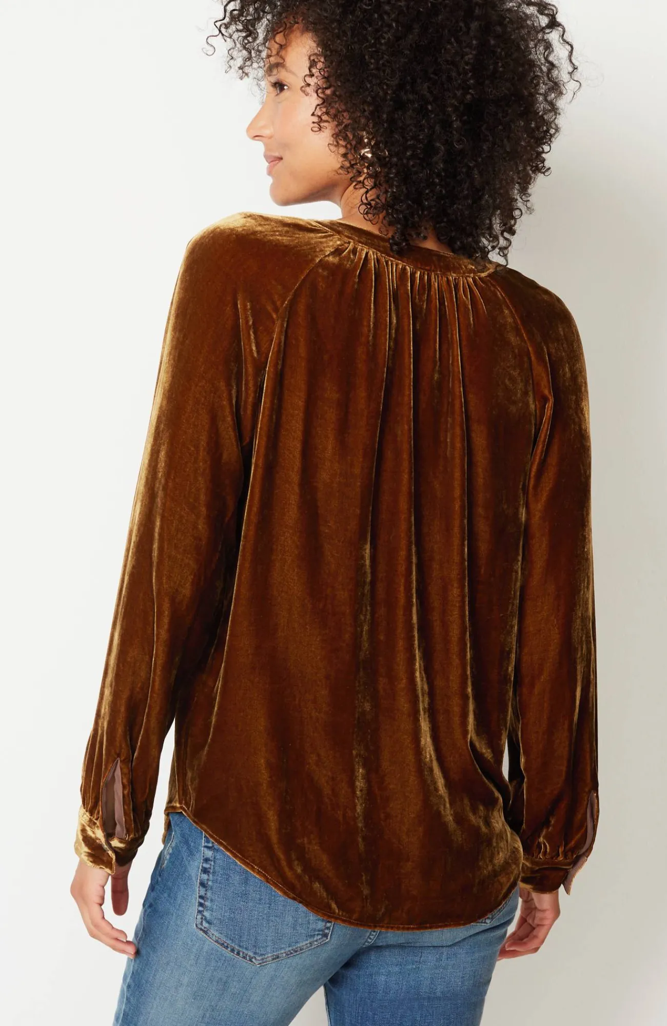 J.Jill Rayon & Silk Velvet Blouse Online