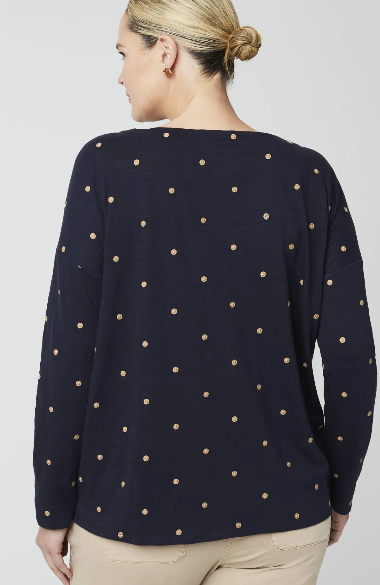 J.Jill Relaxed Boat-Neck Tee Hot
