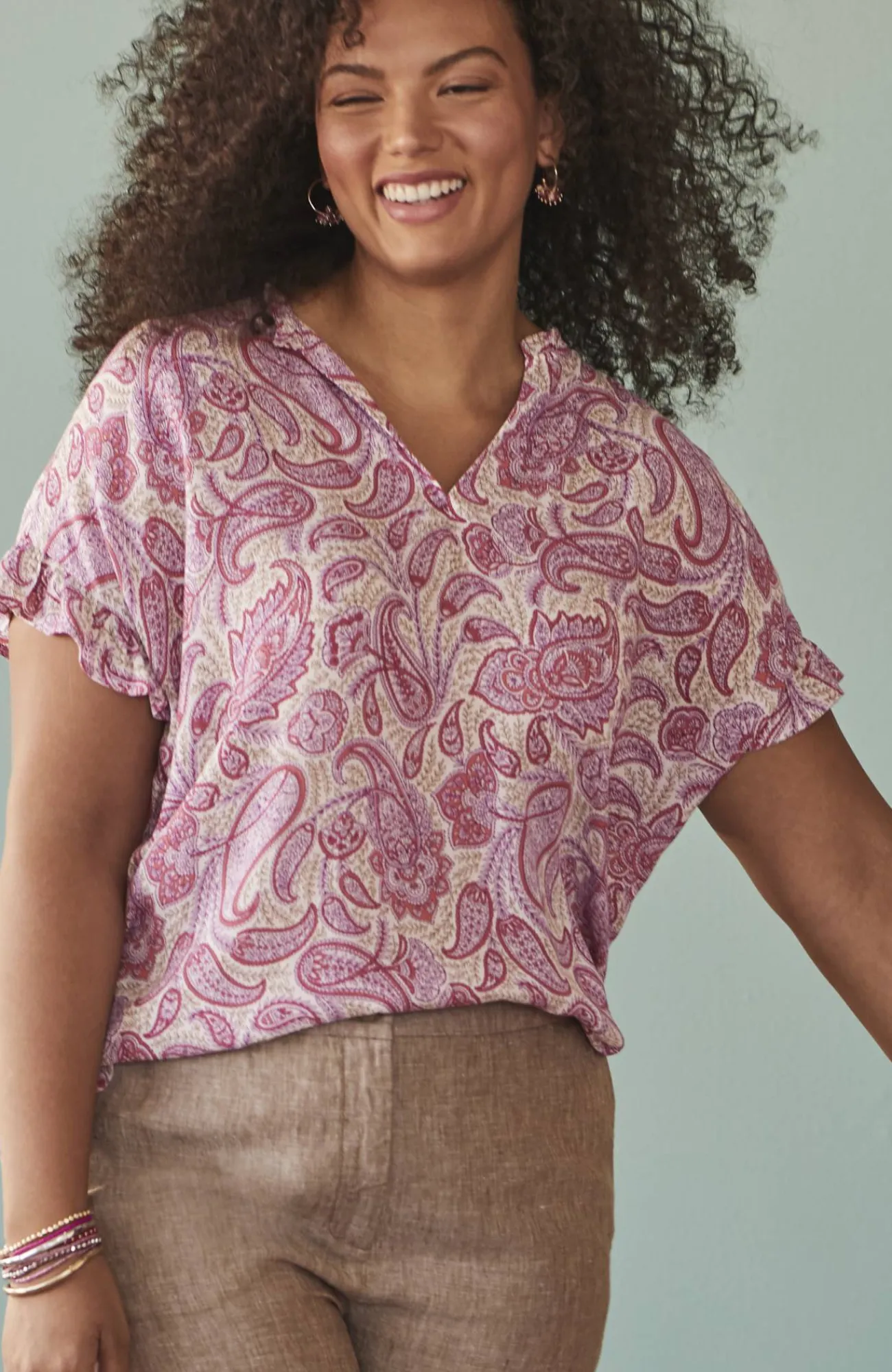 J.Jill Relaxed Ruffle Top Shop