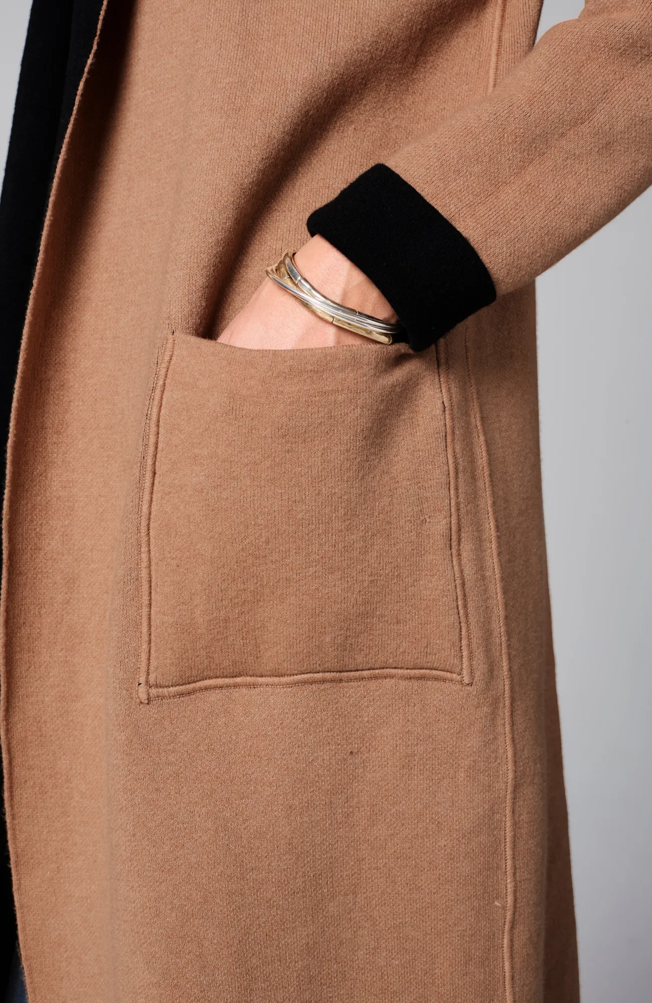 J.Jill Reversible Majestic Sweater Coat Black/vicuna Flash Sale