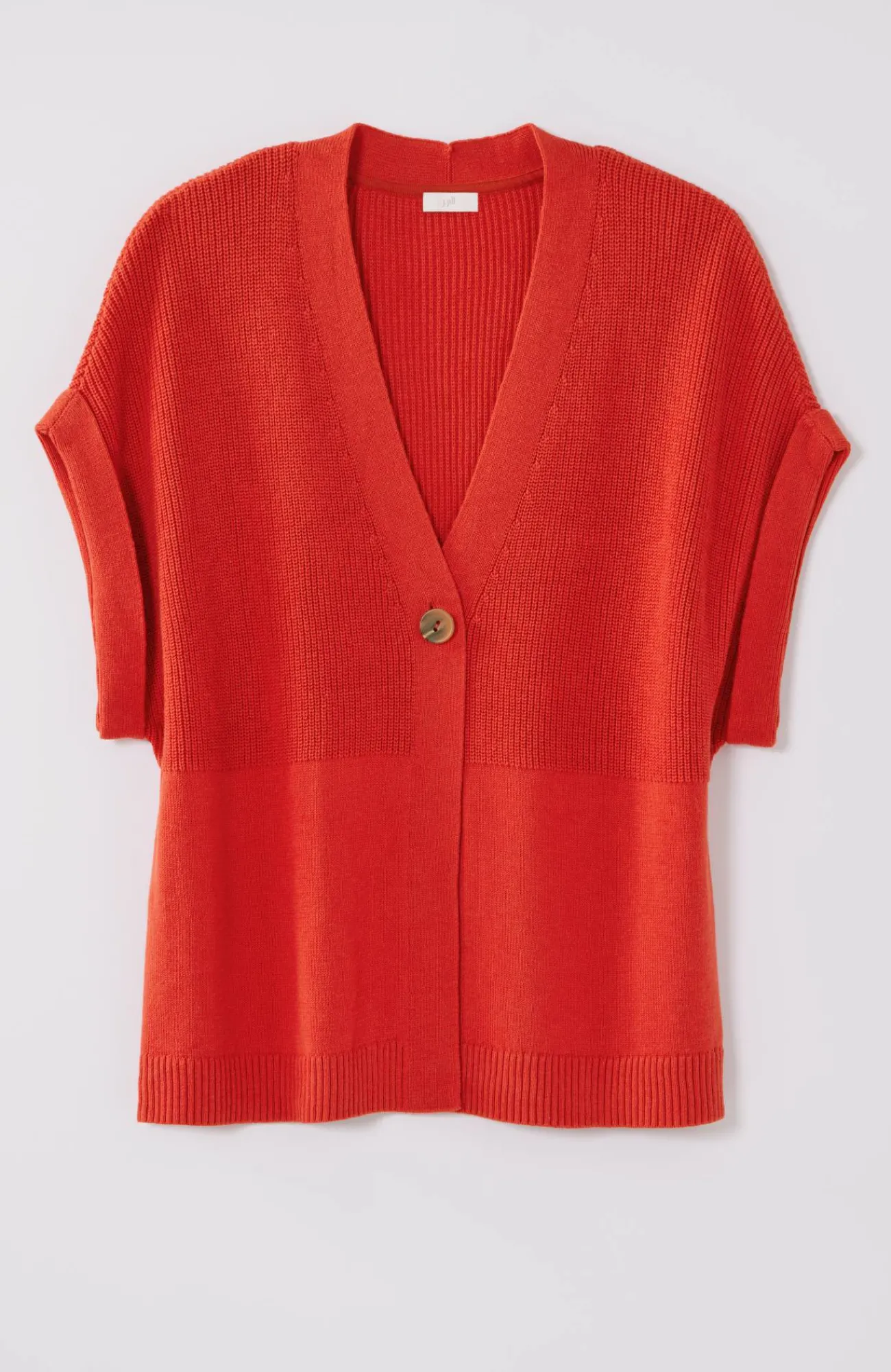 J.Jill Ribbed-Detail Short-Sleeve Cardi Flash Sale