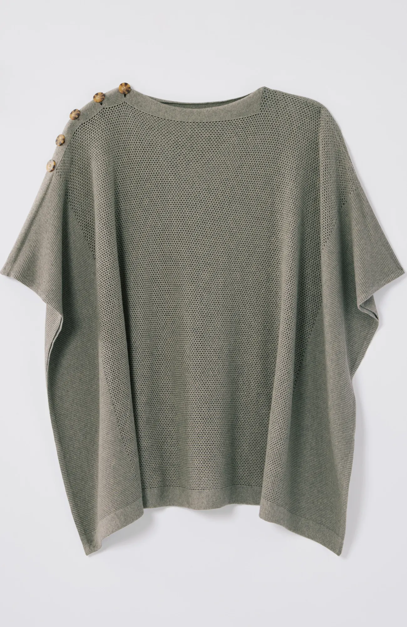 J.Jill Rib-Knit Two-Way Poncho New