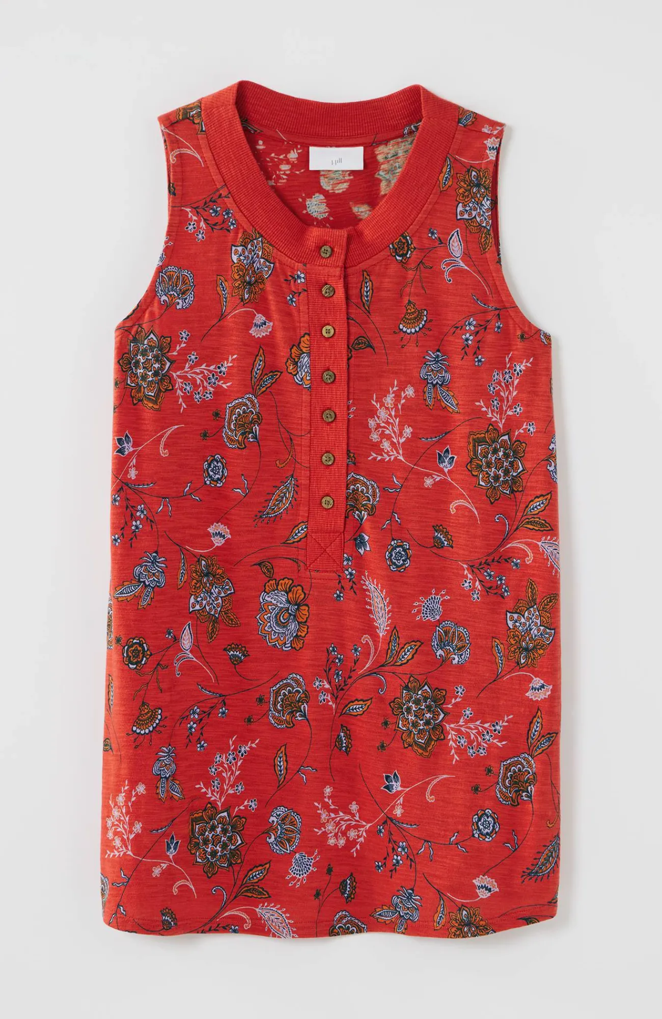J.Jill Rib-Trim Henley Tank Online
