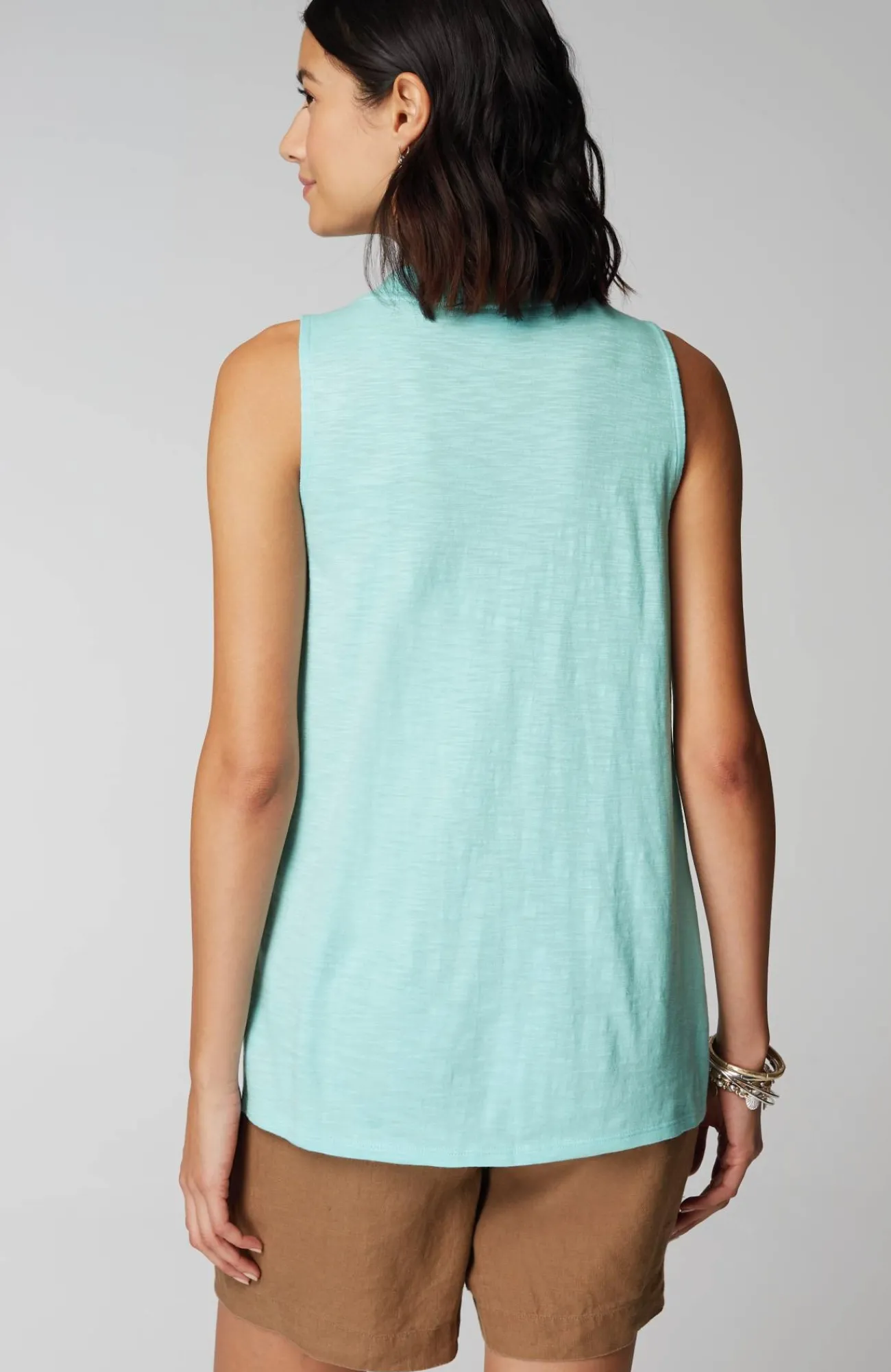 J.Jill Rib-Trim Henley Tank Online