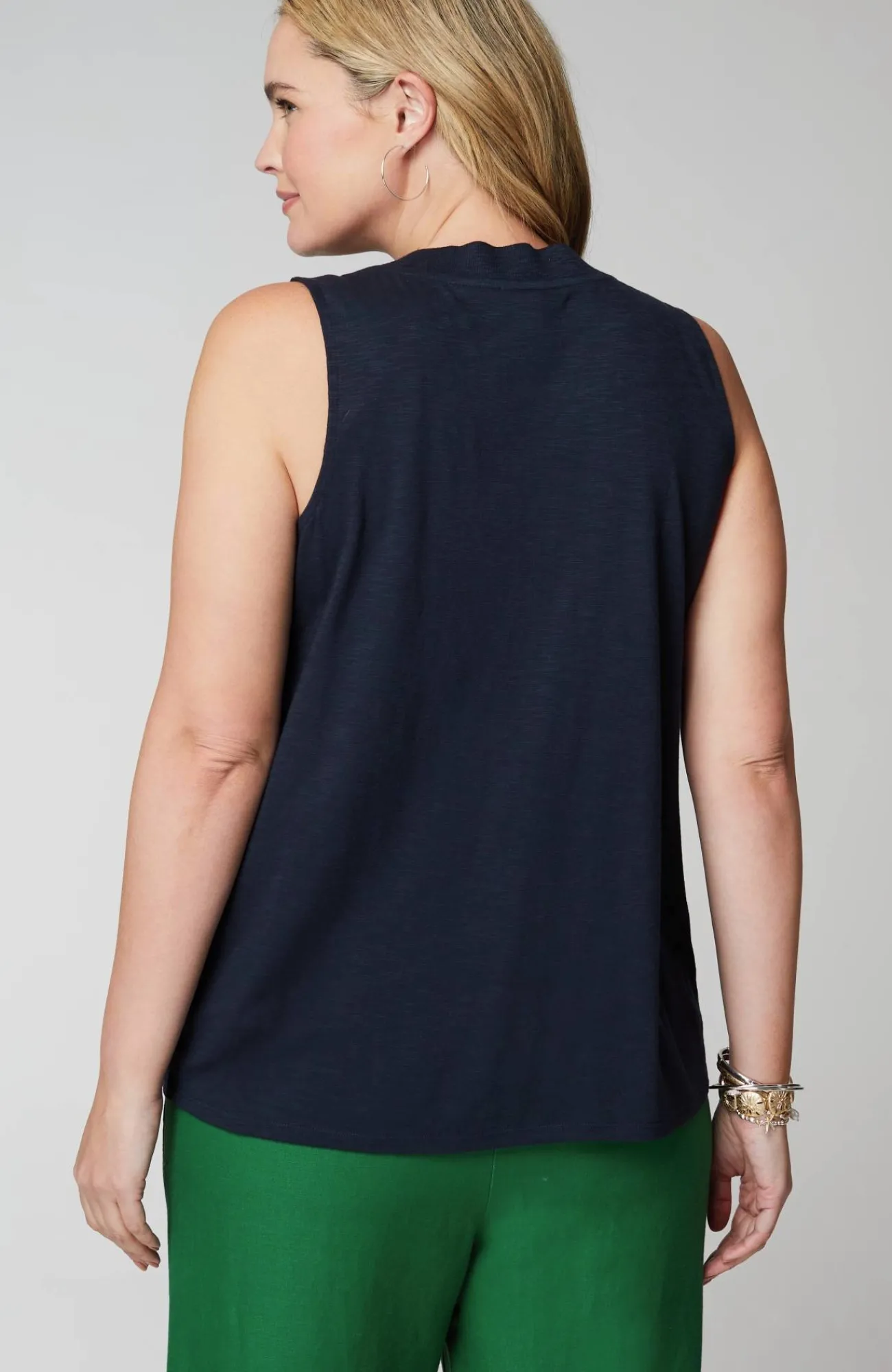 J.Jill Rib-Trim Henley Tank Online