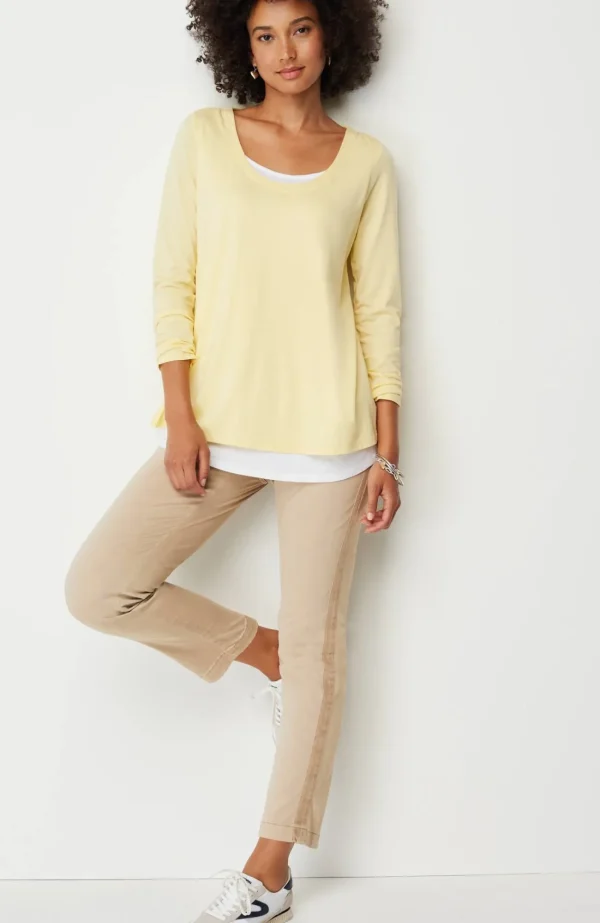 J.Jill Sateen Slim-Leg Pants Best