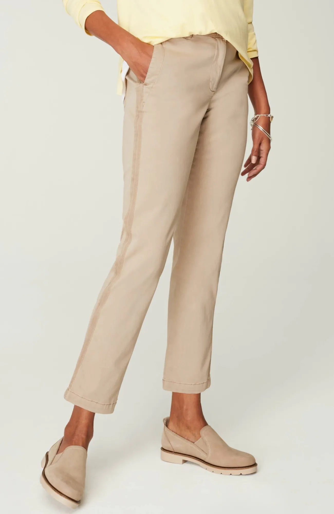 J.Jill Sateen Slim-Leg Pants Best