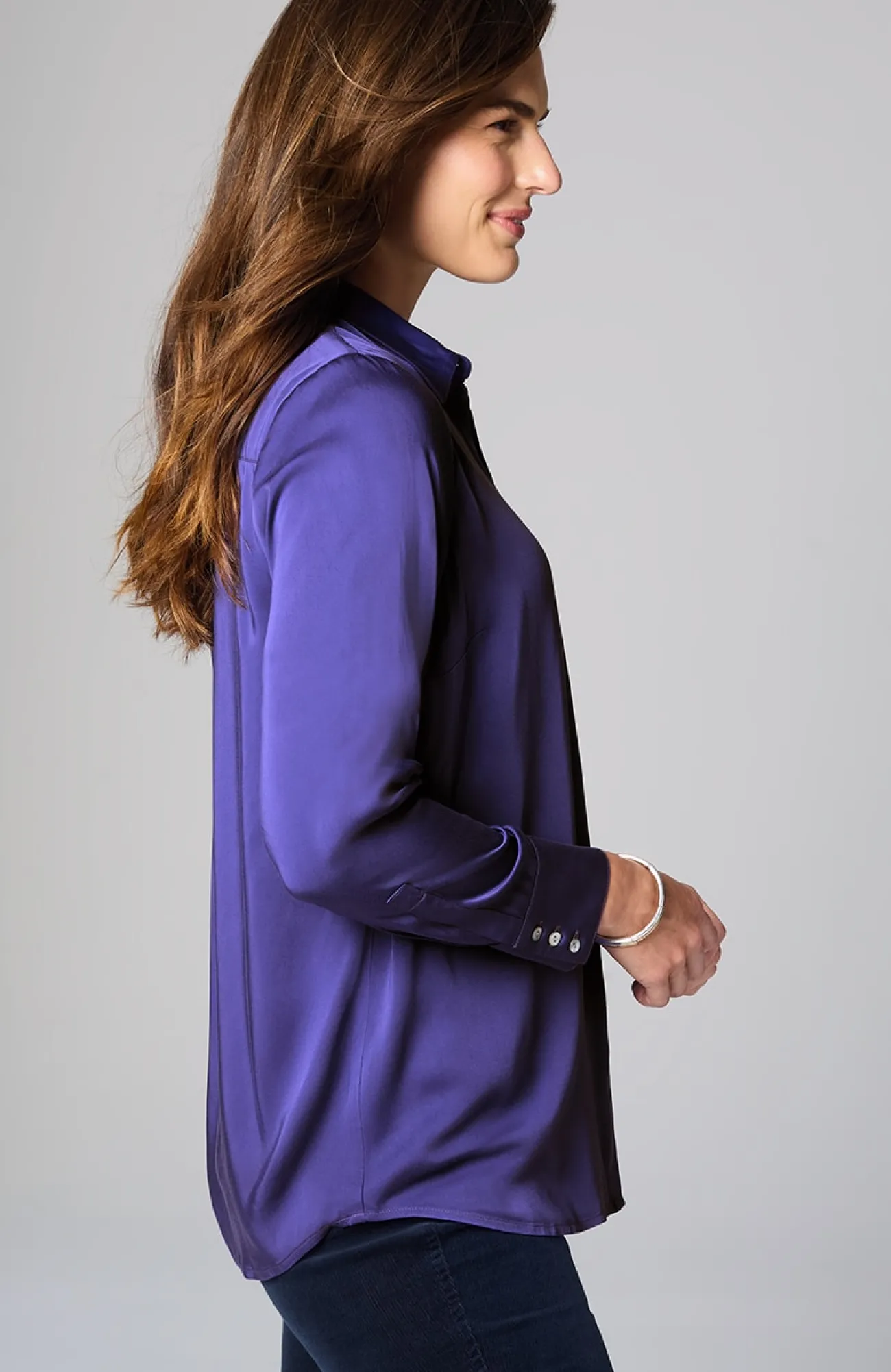 J.Jill Satin A-Line Shirt Cheap