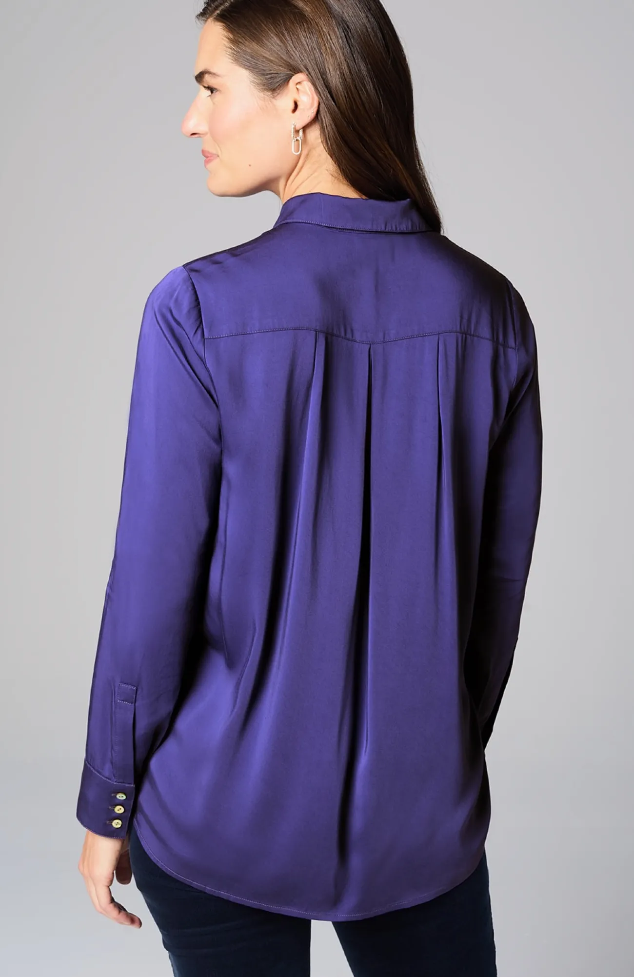 J.Jill Satin A-Line Shirt Cheap