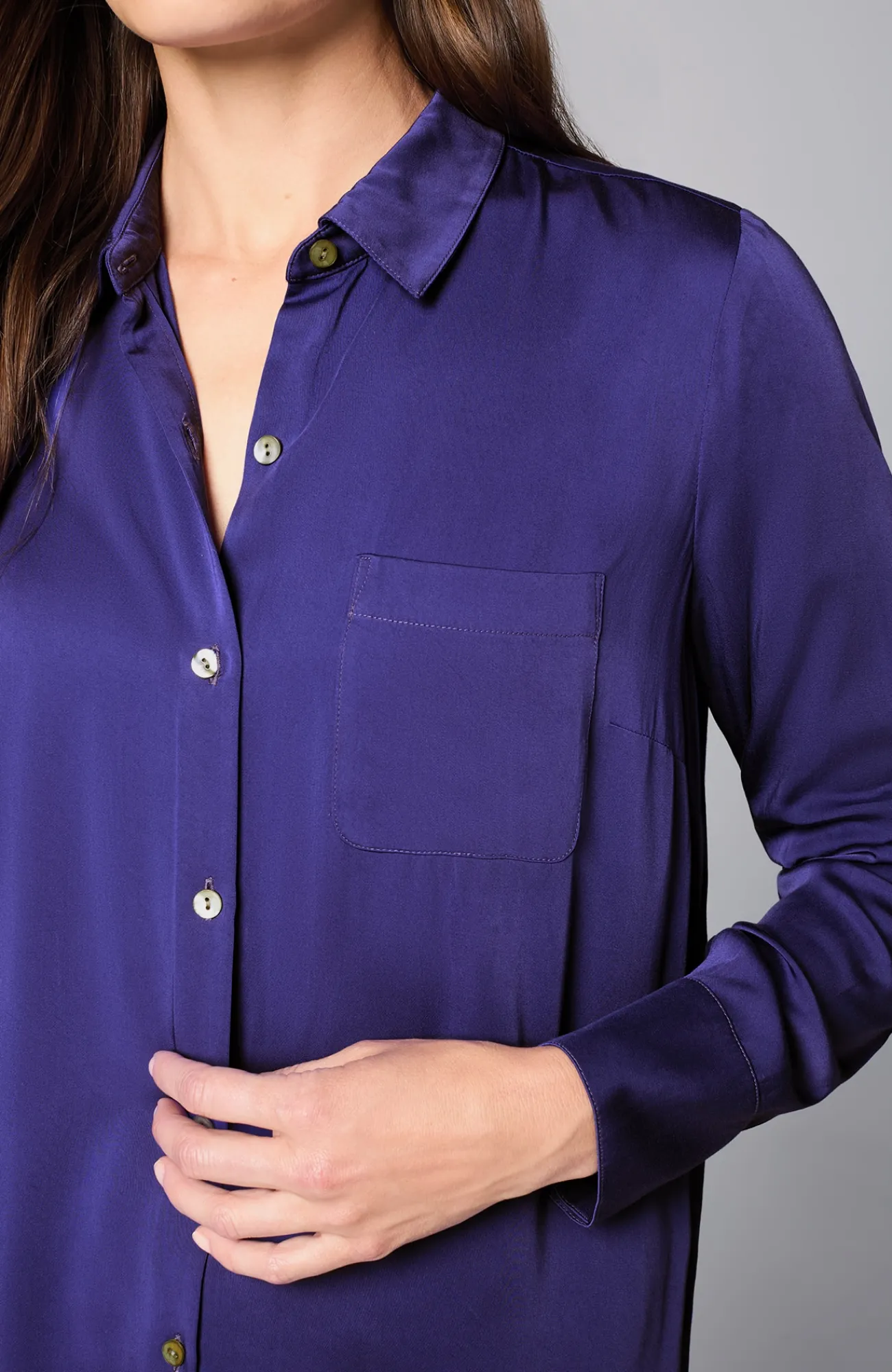 J.Jill Satin A-Line Shirt Cheap
