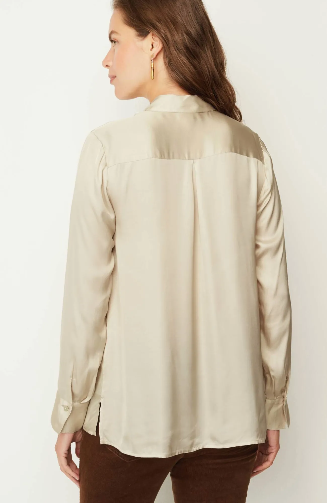 J.Jill Satin Button-Front Shirt Best Sale