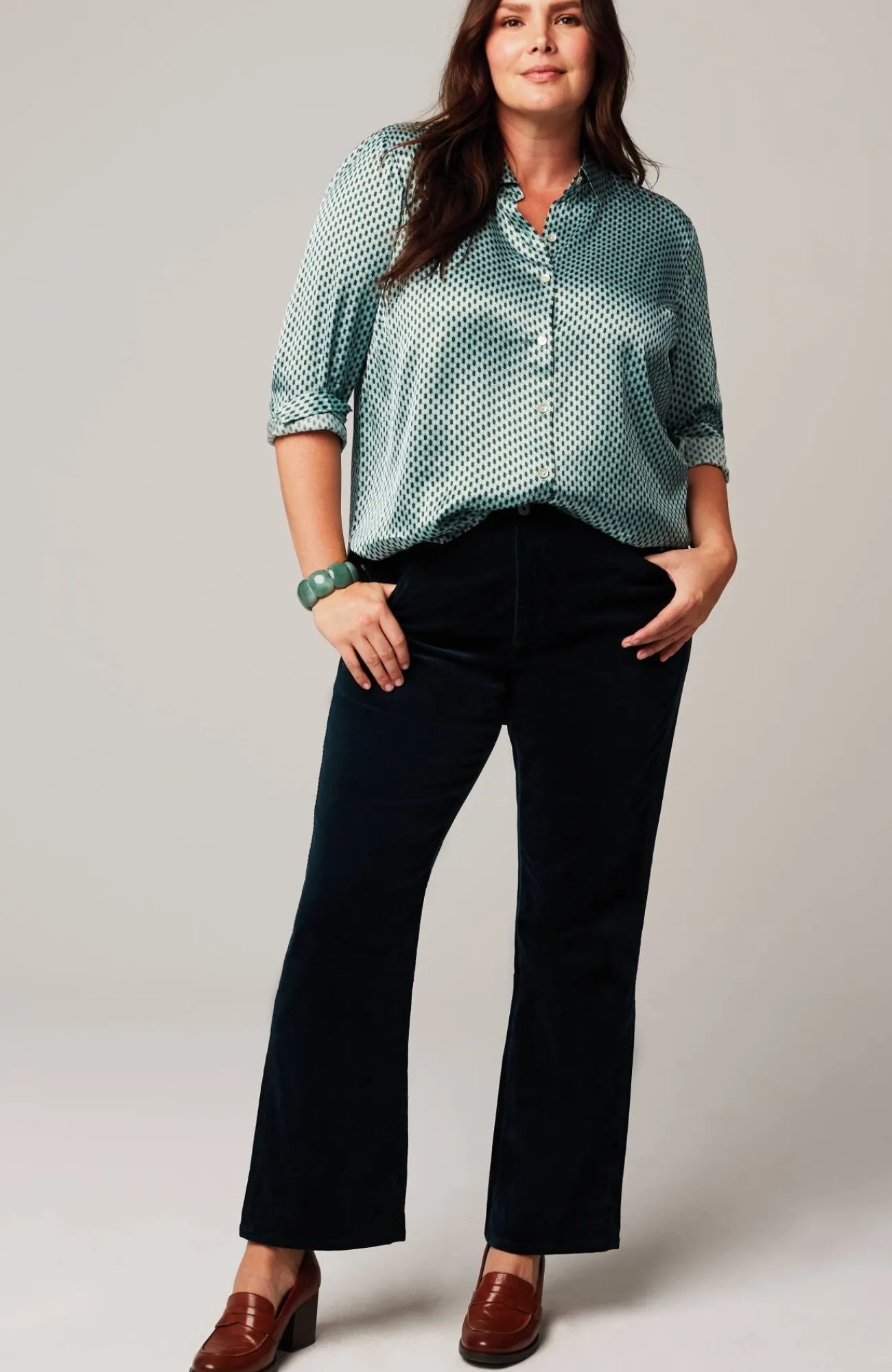 J.Jill Satin Button-Front Shirt Best Sale