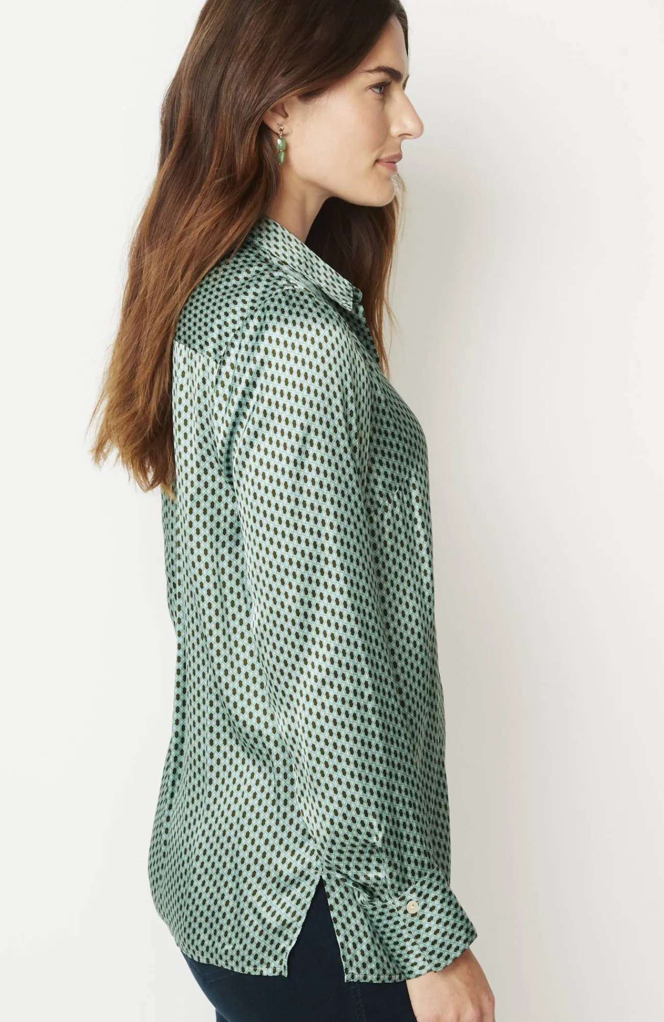 J.Jill Satin Button-Front Shirt Best Sale