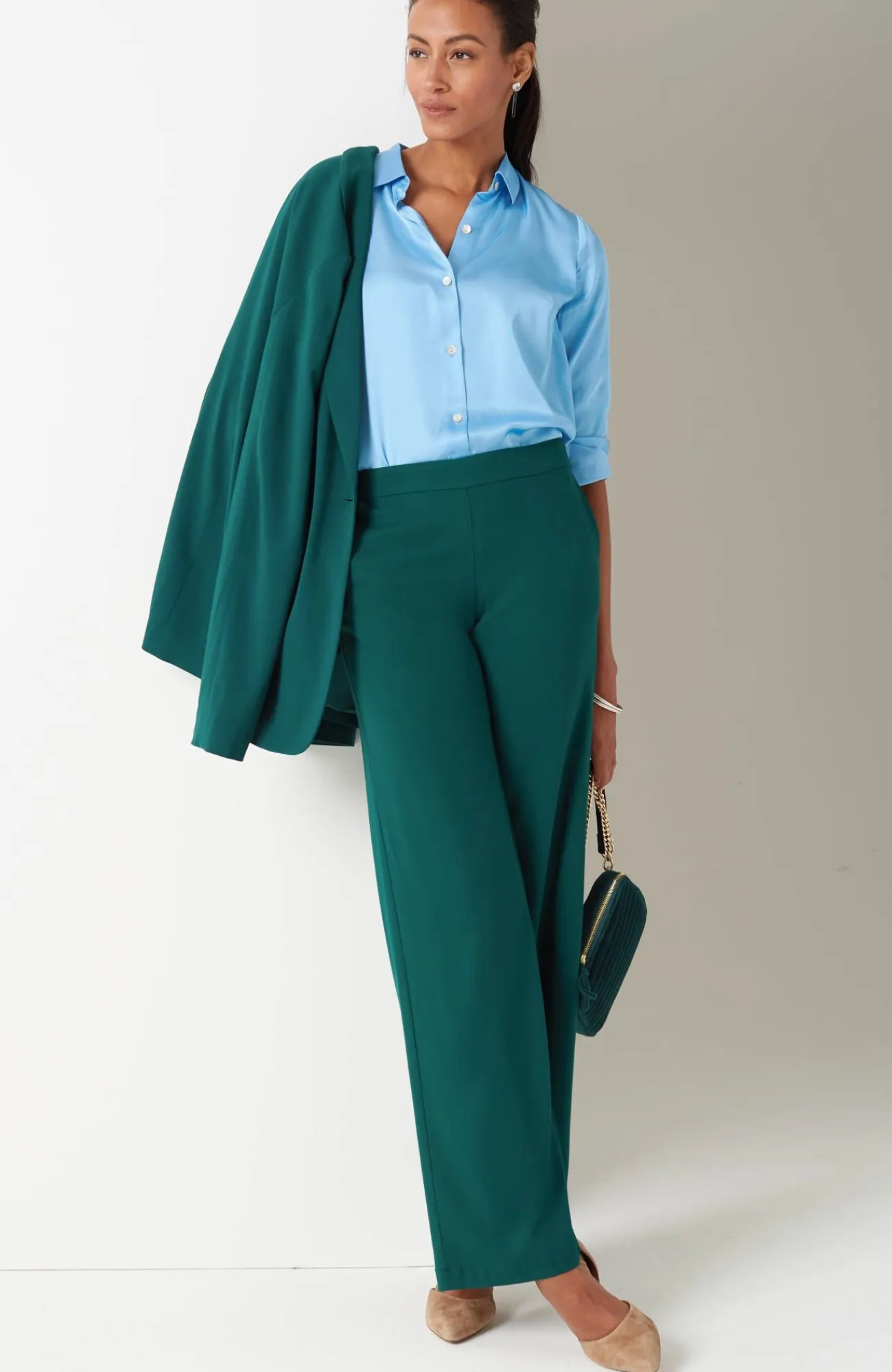 J.Jill Satin Button-Front Shirt Best Sale