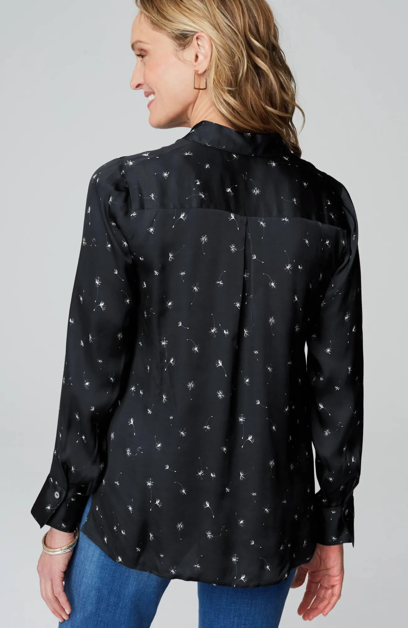 J.Jill Satin Button-Front Shirt Best Sale
