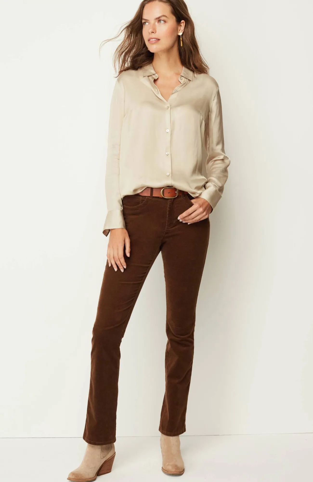 J.Jill Satin Button-Front Shirt Best Sale