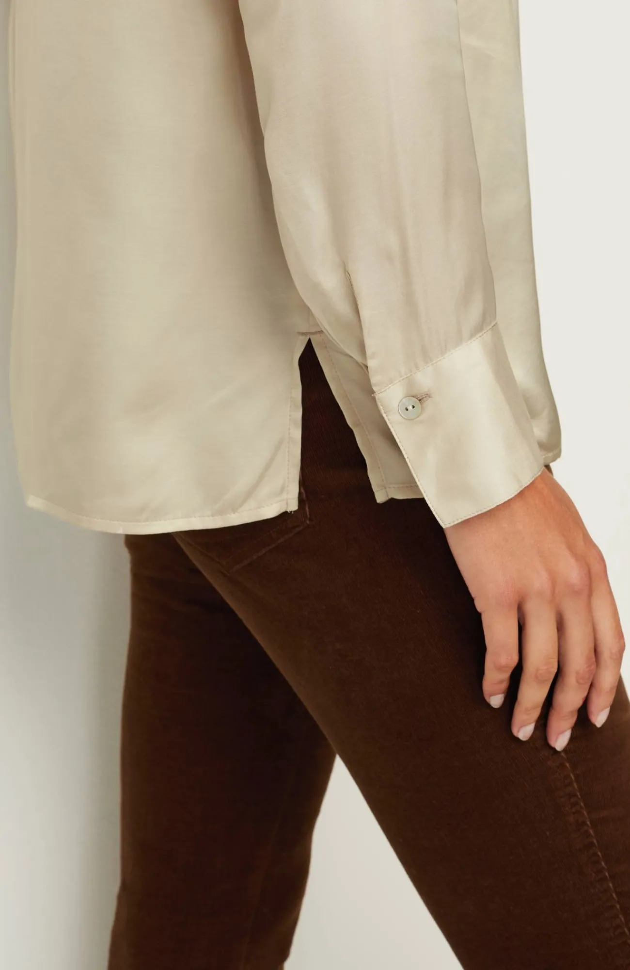 J.Jill Satin Button-Front Shirt Best Sale