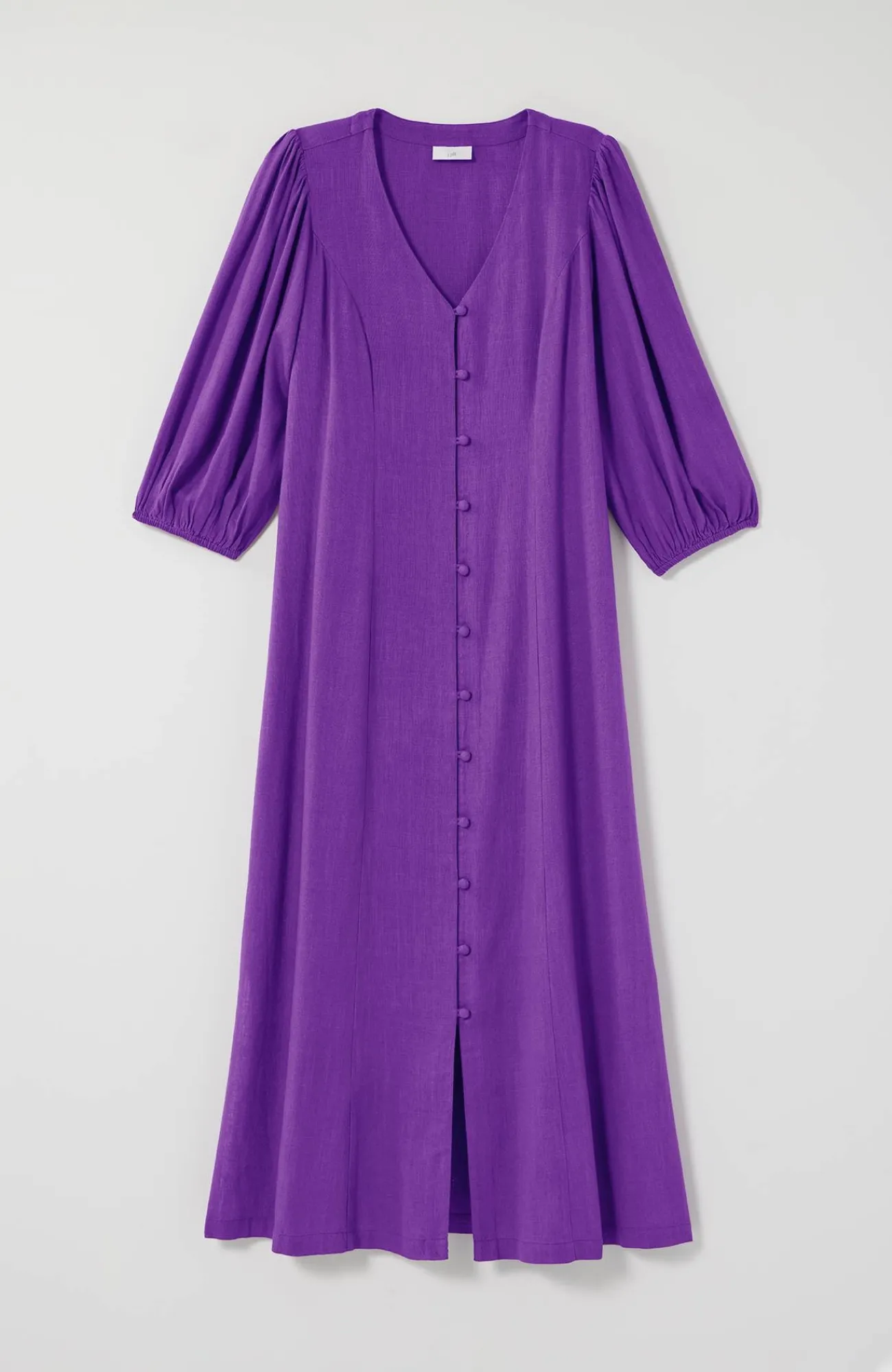 J.Jill Seamed Button-Front Midi Dress Gem Shop