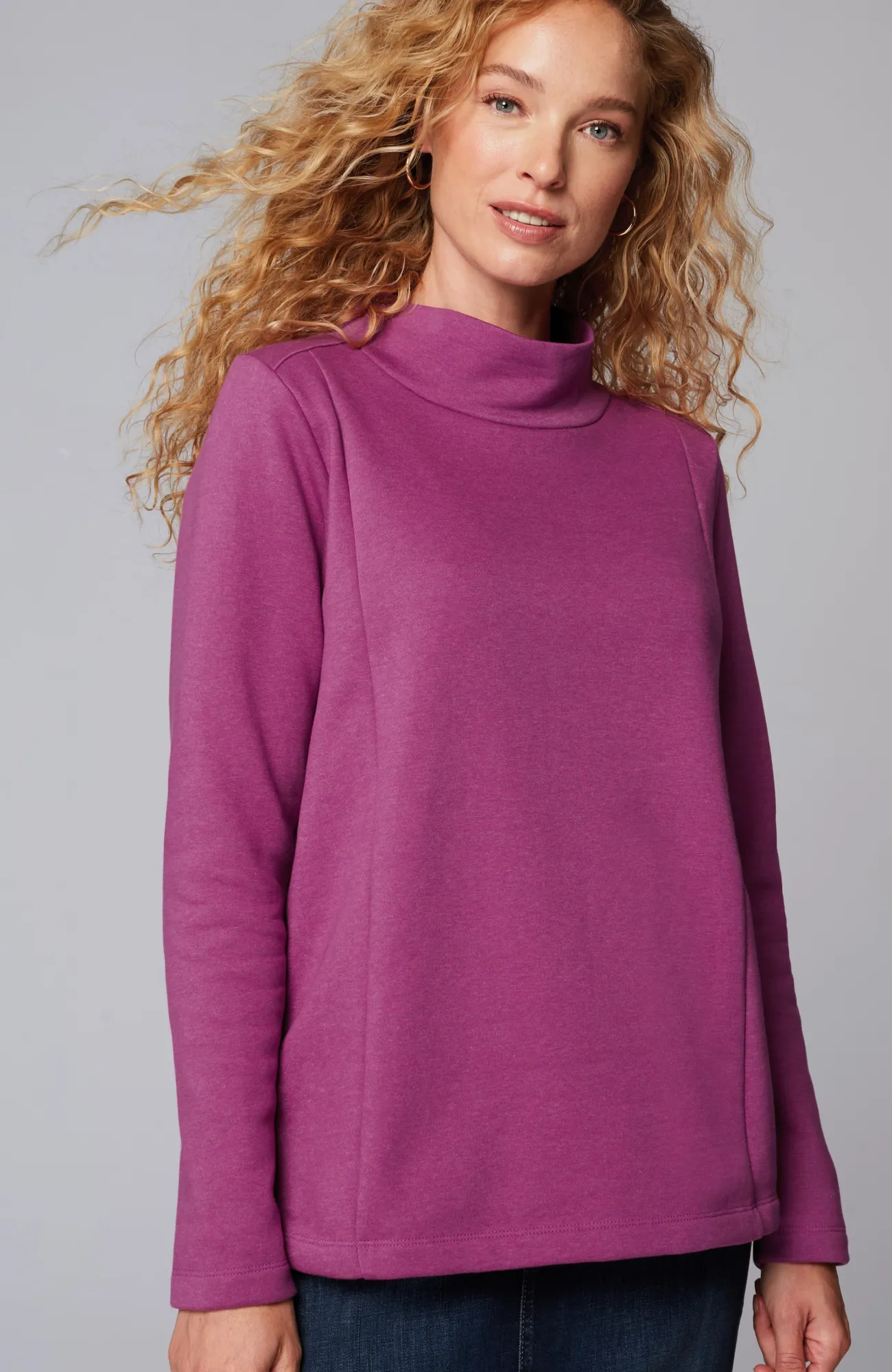 J.Jill Seamed Mock-Neck Top Cheap