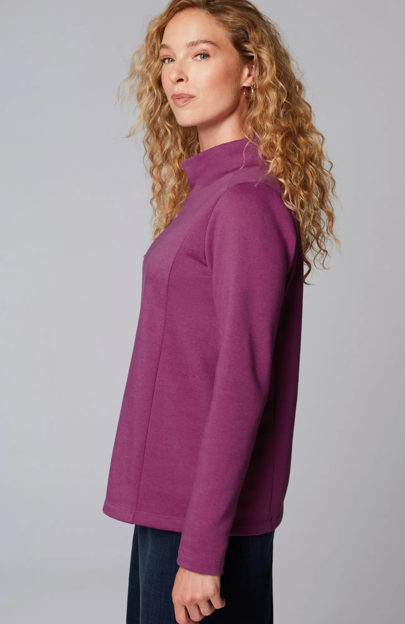 J.Jill Seamed Mock-Neck Top Cheap