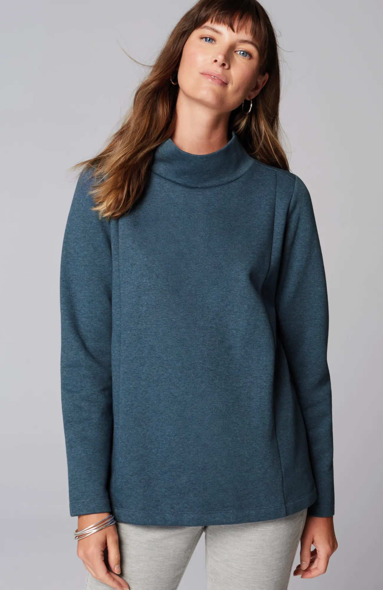 J.Jill Seamed Mock-Neck Top Cheap